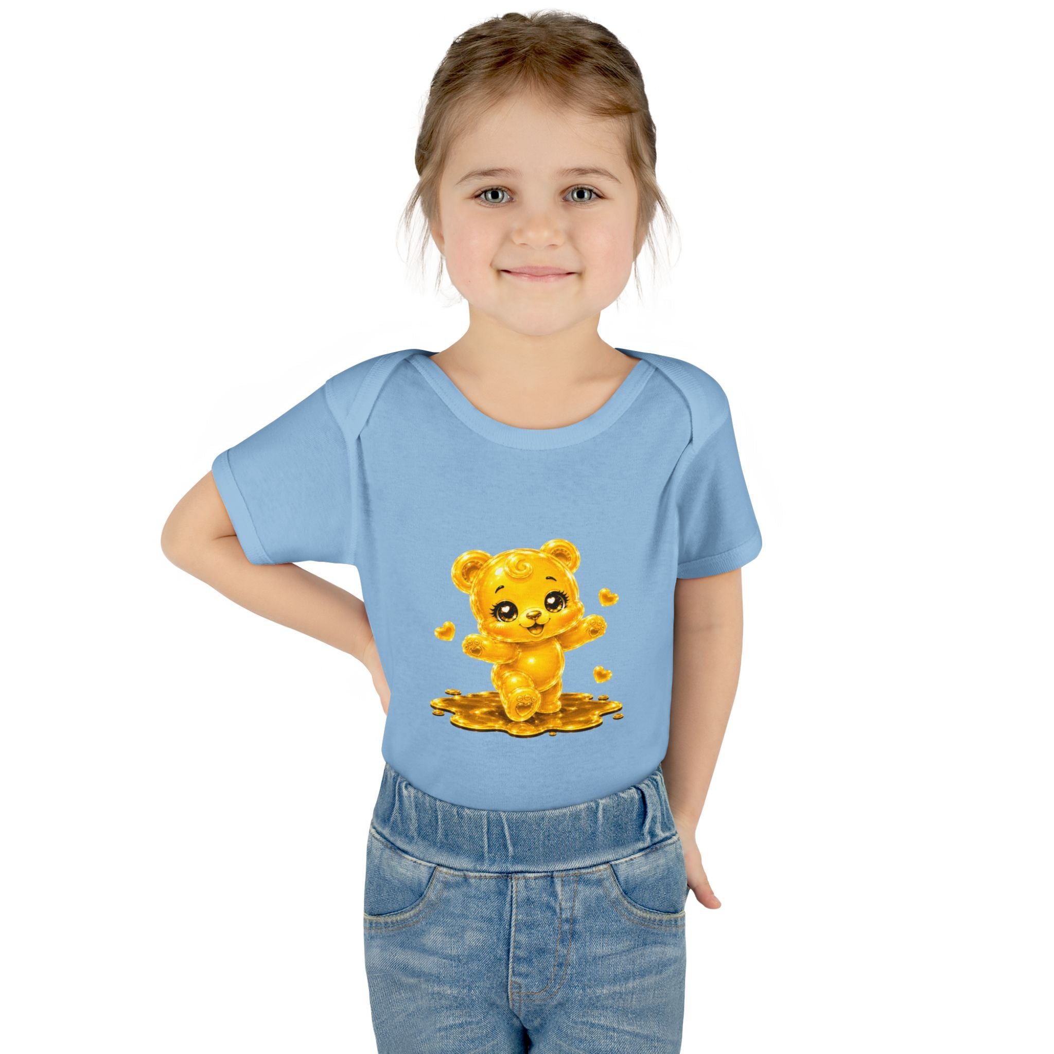 Baby Golden Oozy Gummy Bears First Steps, Cutie Addition- Graphic Onesie
