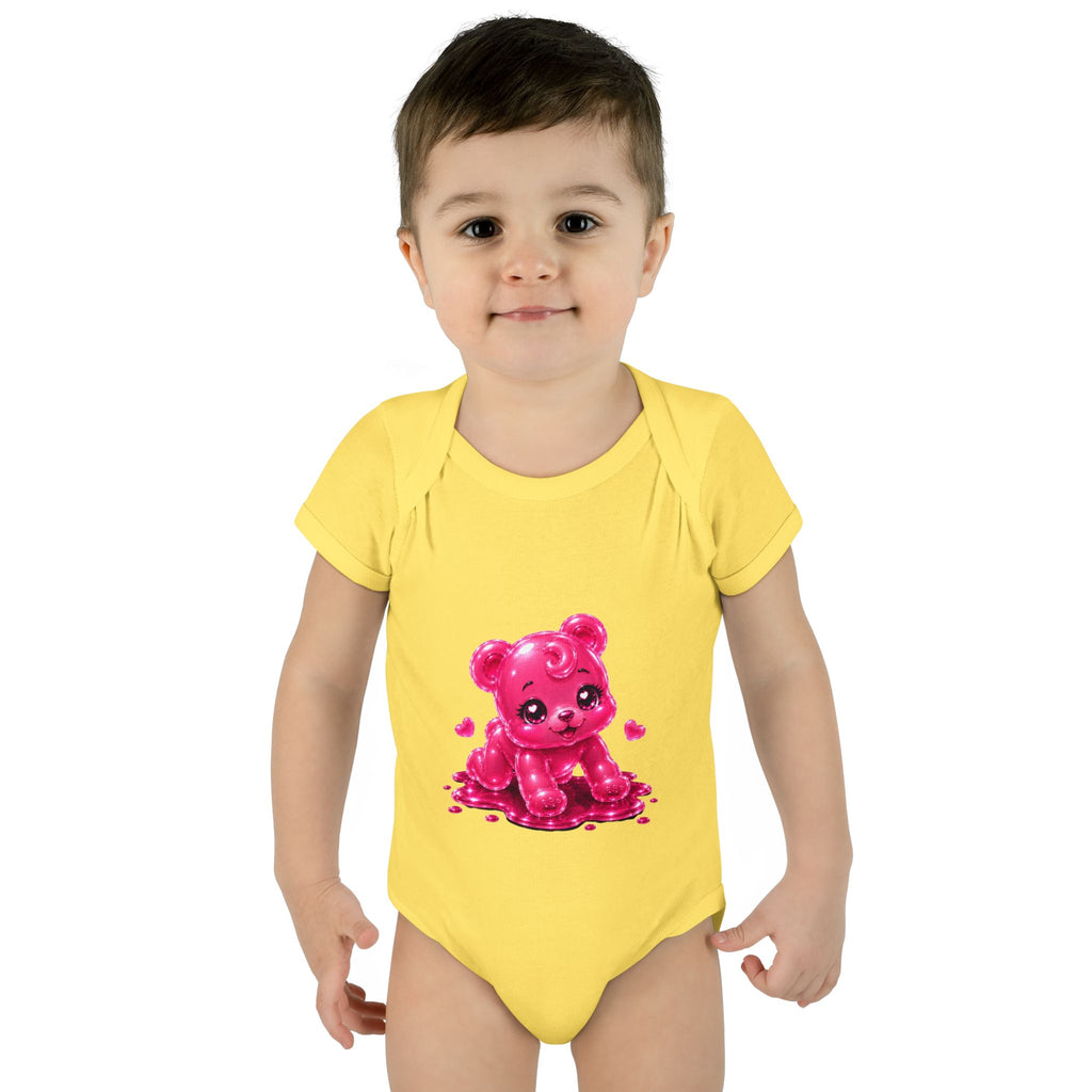 Pink Gummy Bear Infant Bodysuit - Cute Baby Shower Gift