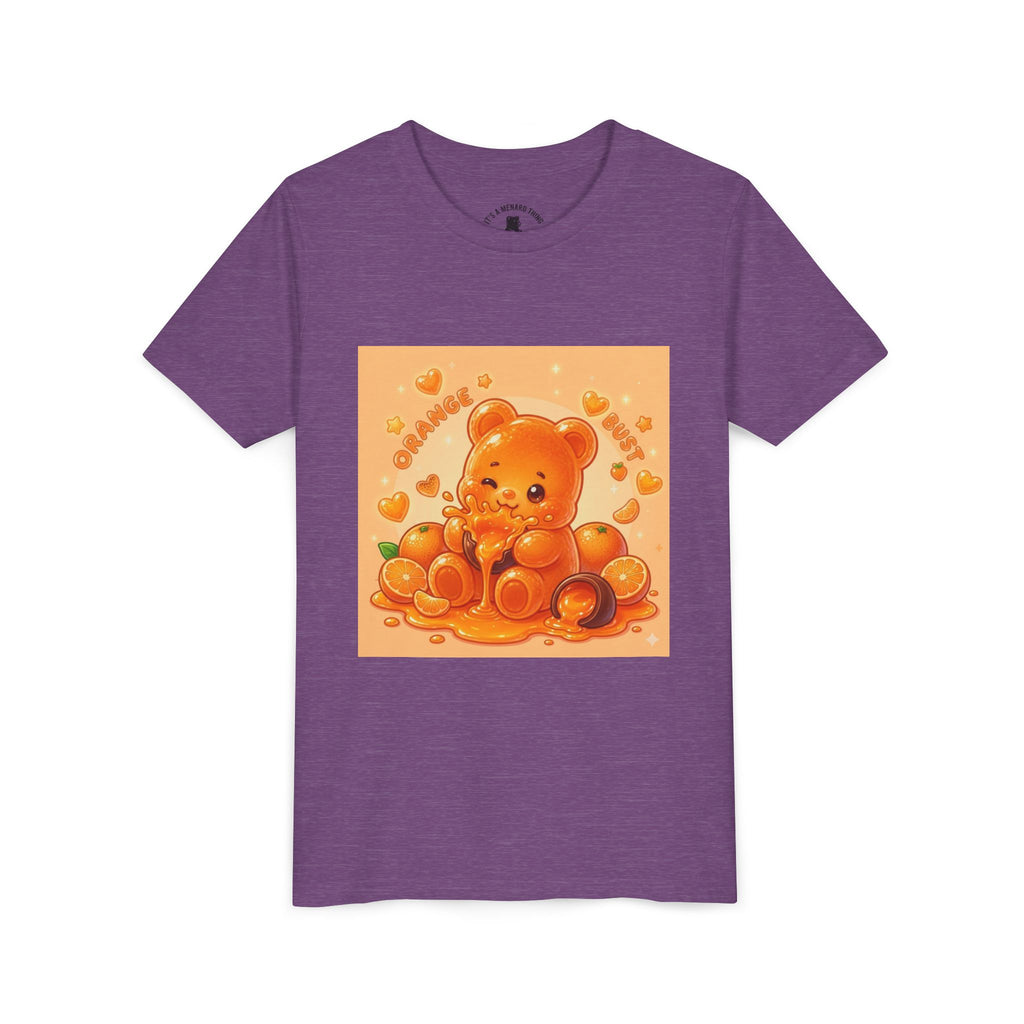 Gooey Orange Gummy Bear Graphic Tee for Kids
