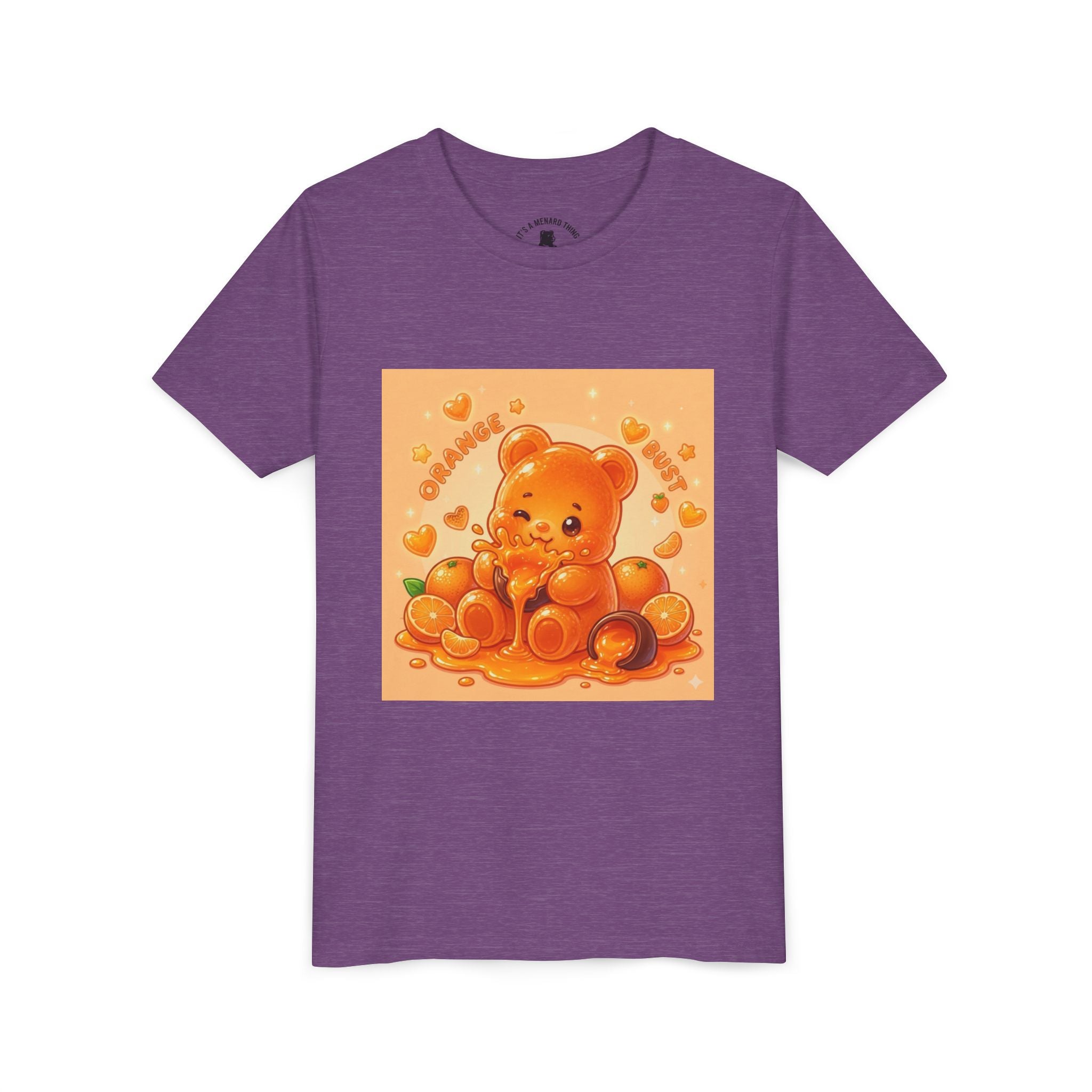 Gooey Orange Gummy Bear Graphic Tee for Kids