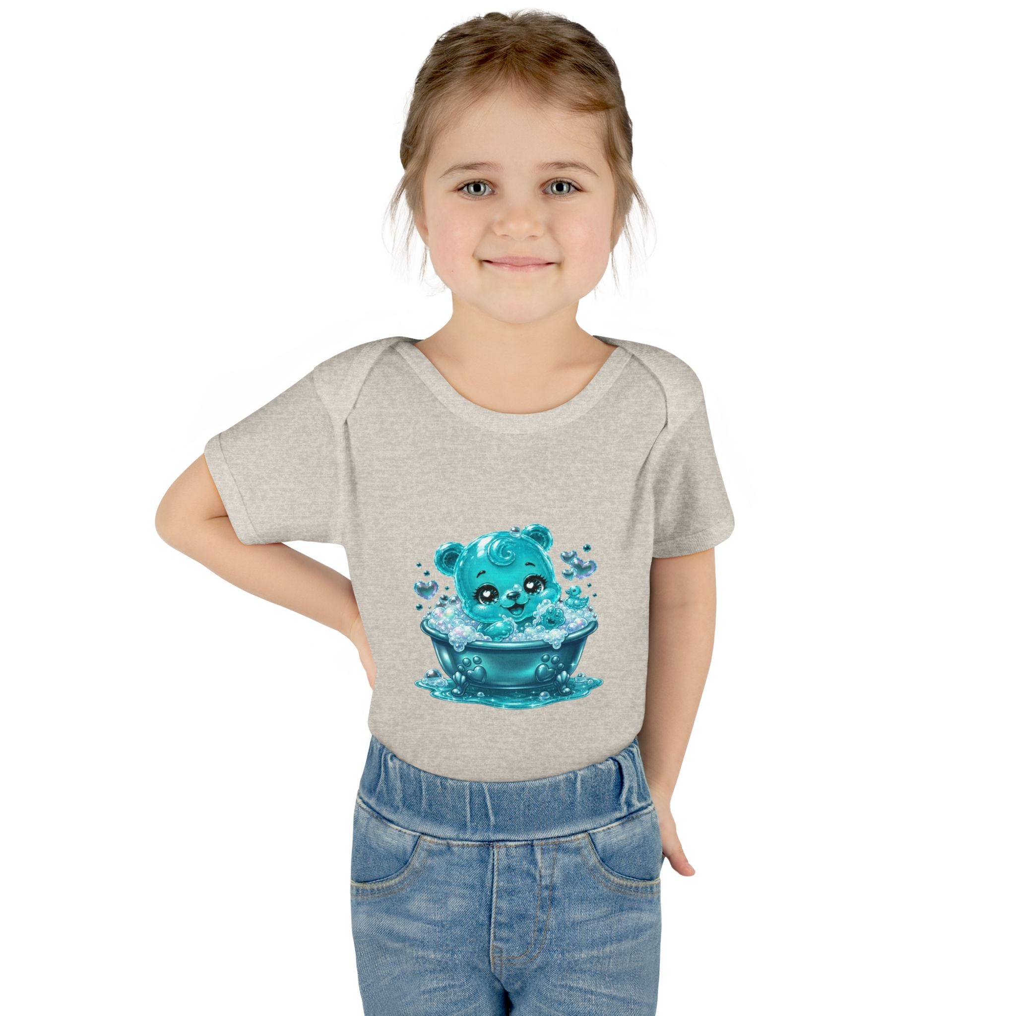 Adorable Bubble Bath Oozy Baby Gummy Bear Cutie Addition- Graphic Onesie