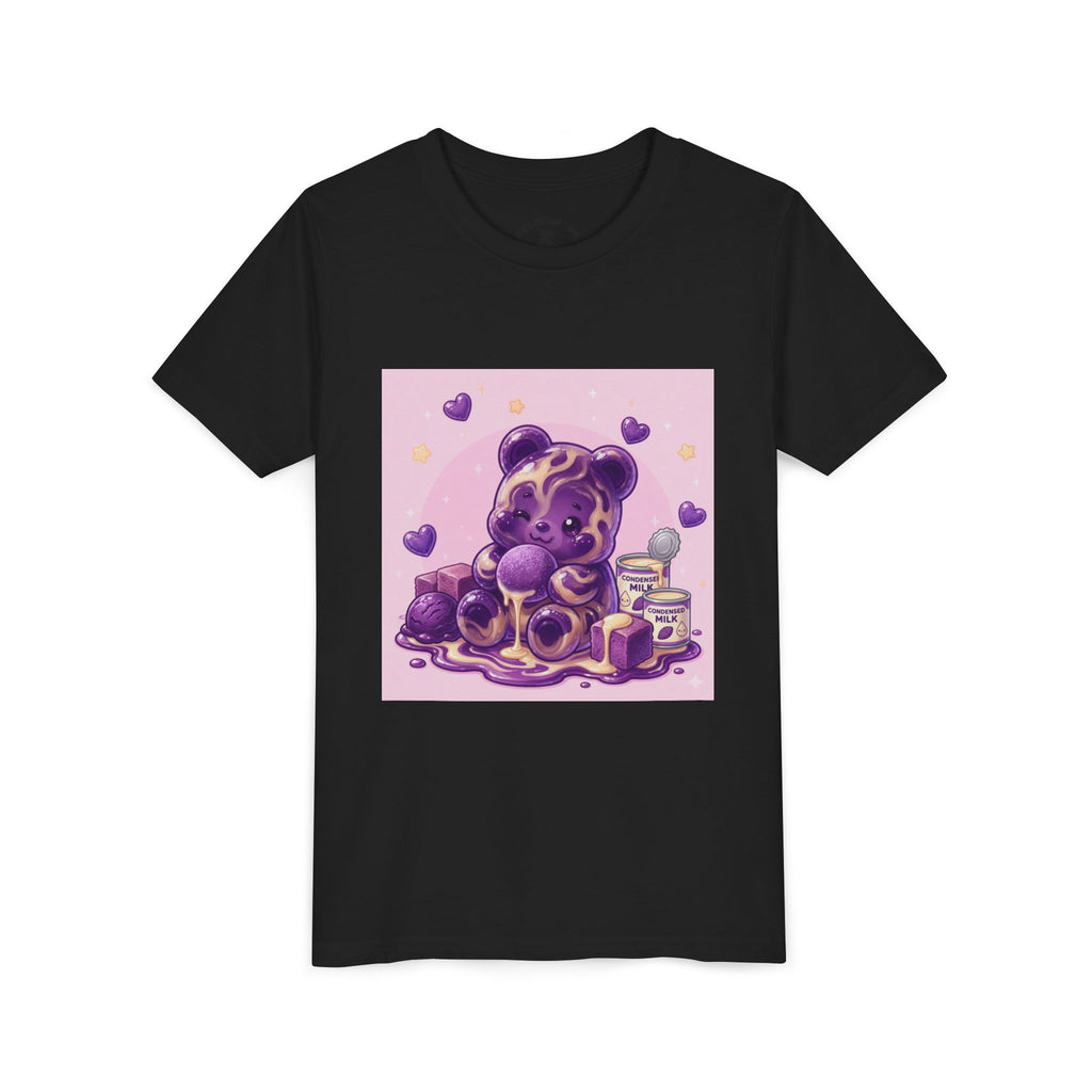 Ube & Condensed Milk Snack roll Gooey Gummy Bear Graphic Youth T-Shirt