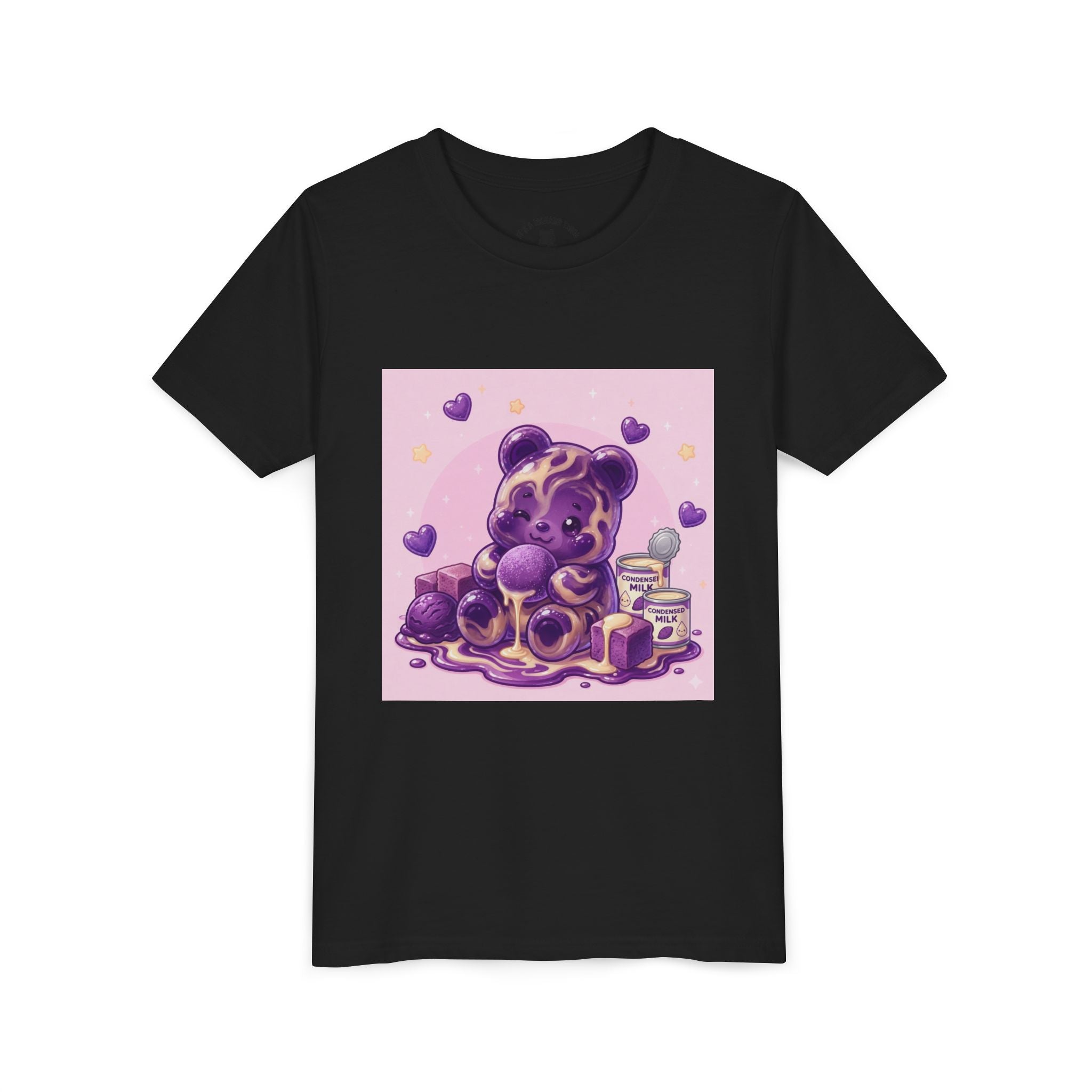 Ube & Condensed Milk Snack roll Gooey Gummy Bear Graphic Youth T-Shirt