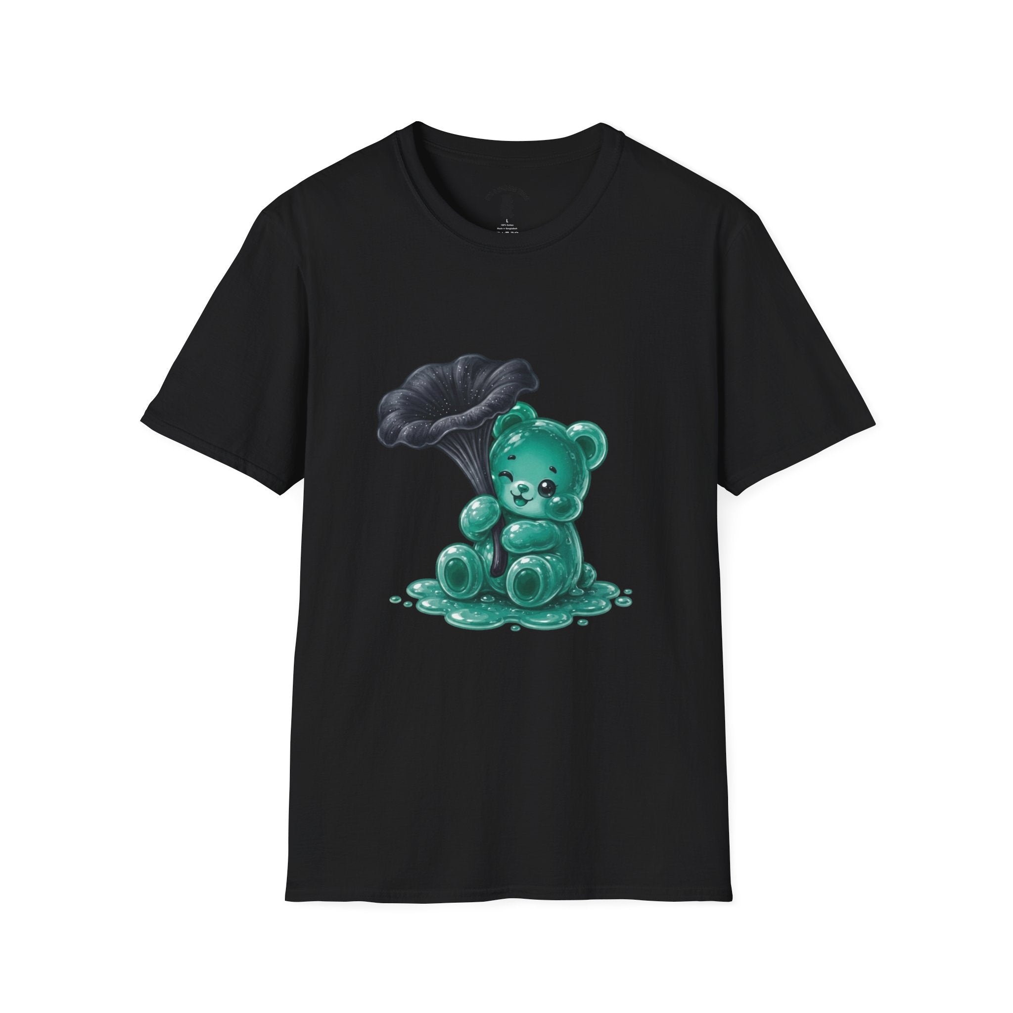Black Trumpet Mushroom, Teal Special Oozy Bear Gummy Special- Graphic Shirt