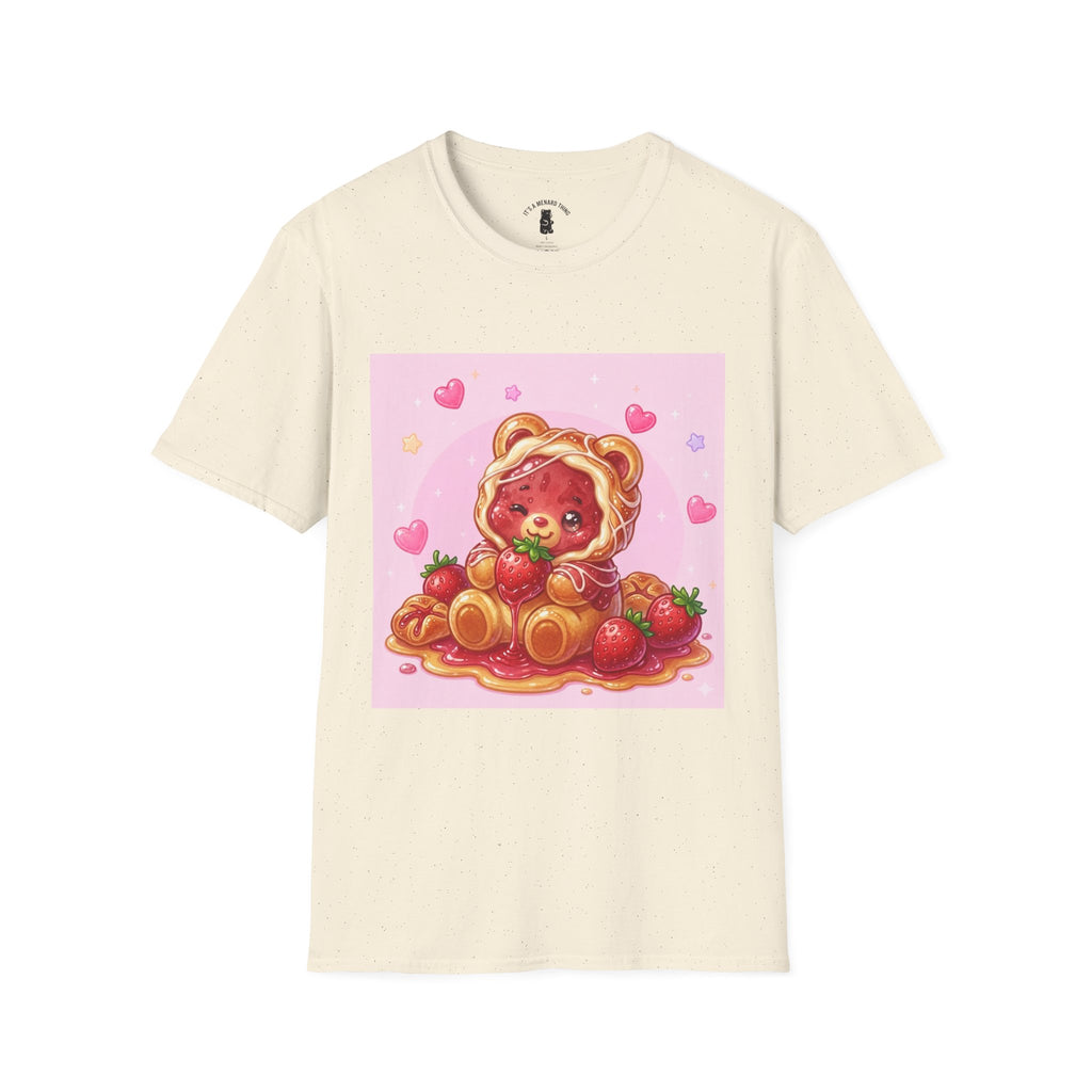Strawberry Danish Gooey Gummy Bear- Cute Graphic T-Shirt