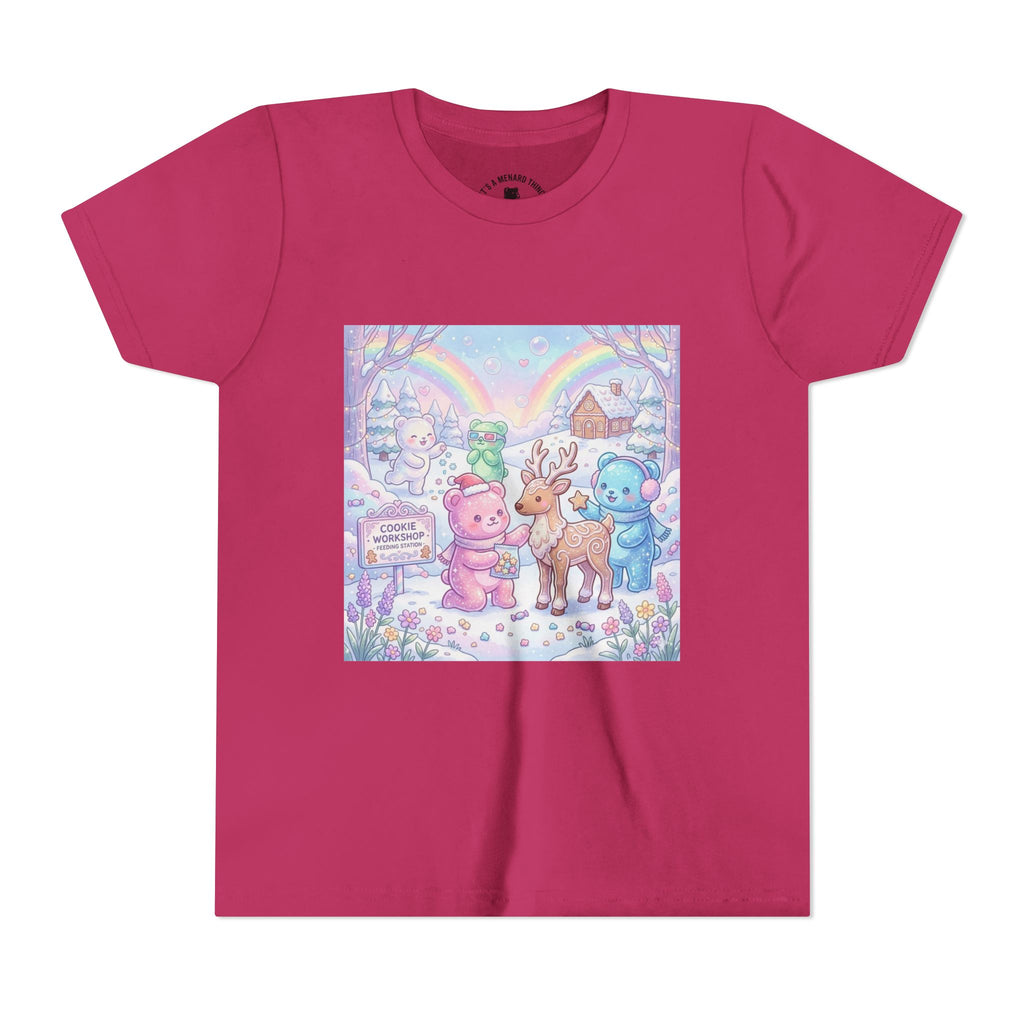 Gooey Gummies Feed Reindeer Graphic Youth Shirt