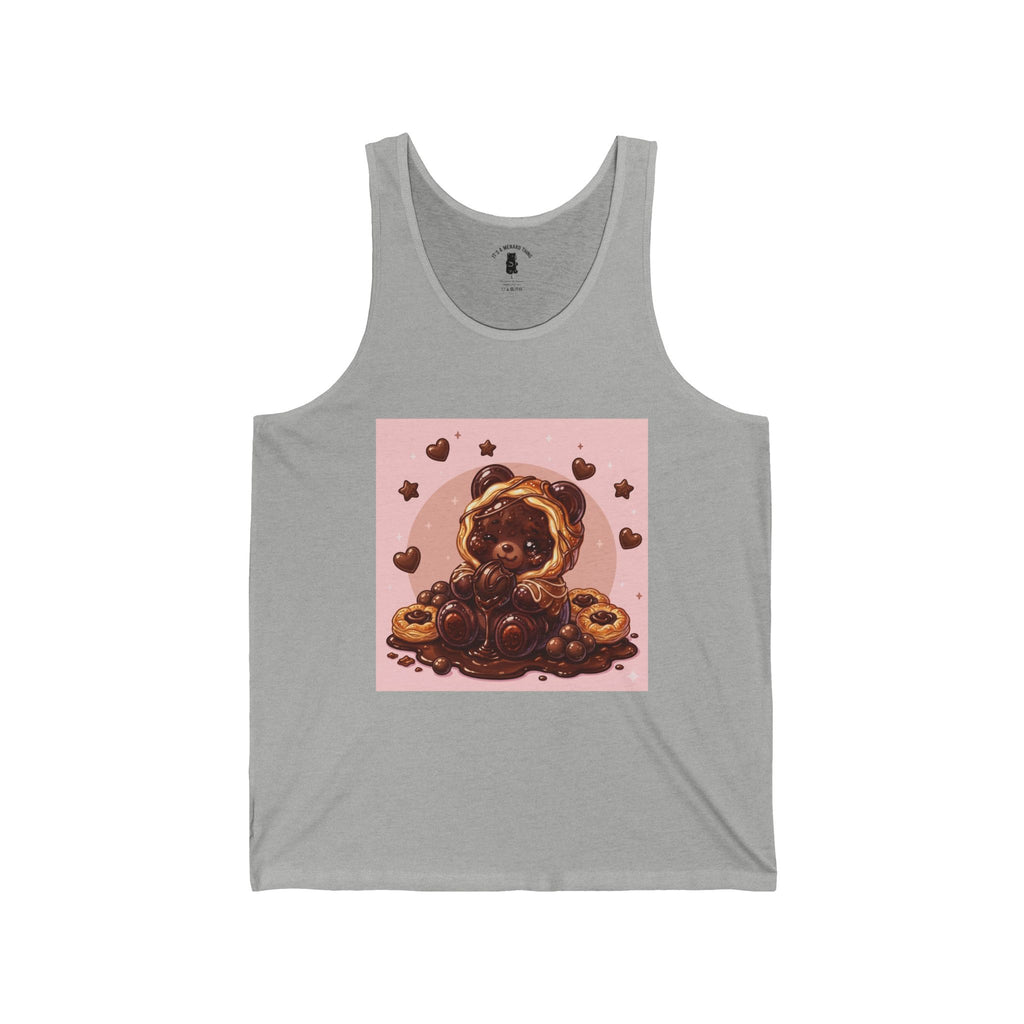 Chocolate Danish, Special Puff Pastry Gooey Gummy Bear — Cute Graphic Tank Top