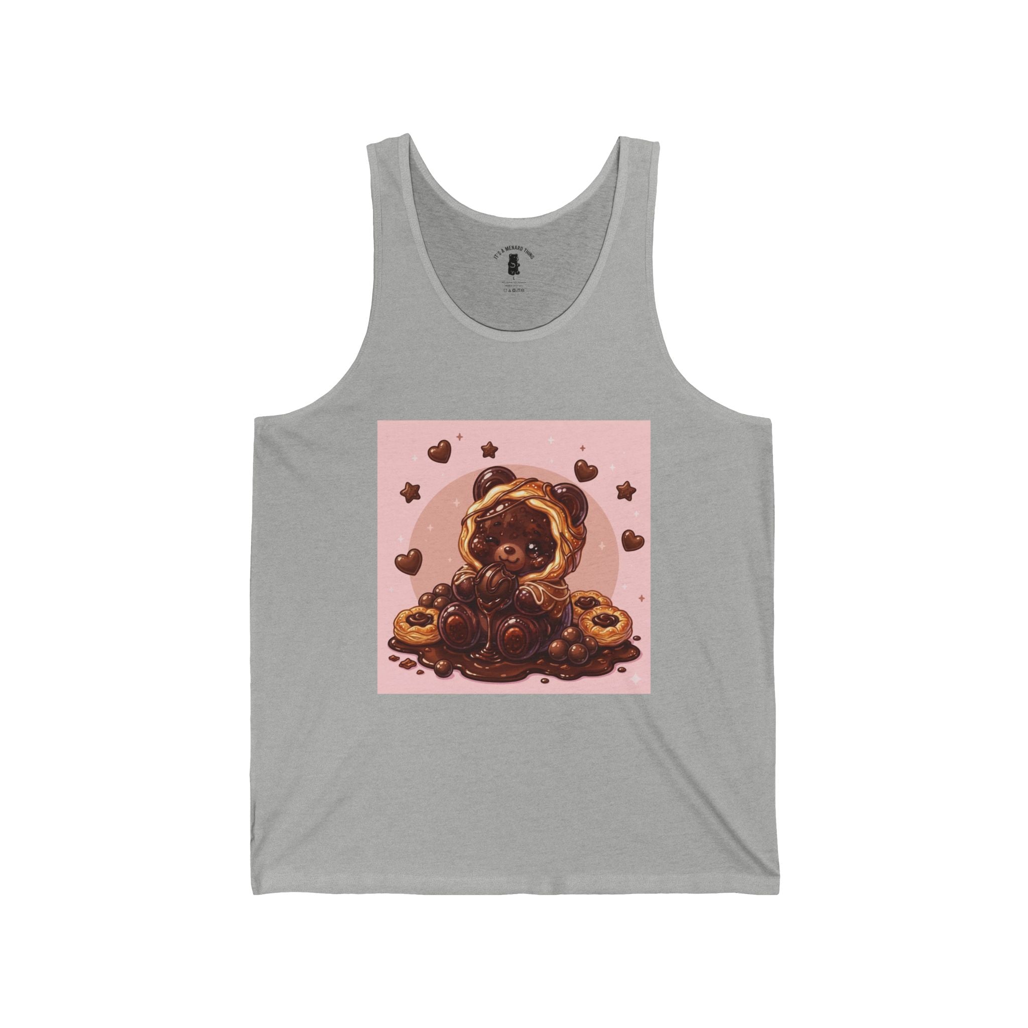 Chocolate Danish, Special Puff Pastry Gooey Gummy Bear — Cute Graphic Tank Top