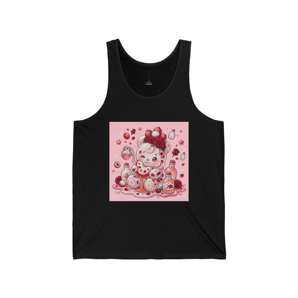 Fresh Lychee Berry, Exotic Gooey Gummy Bear- Kawaii Graphic Tank Top