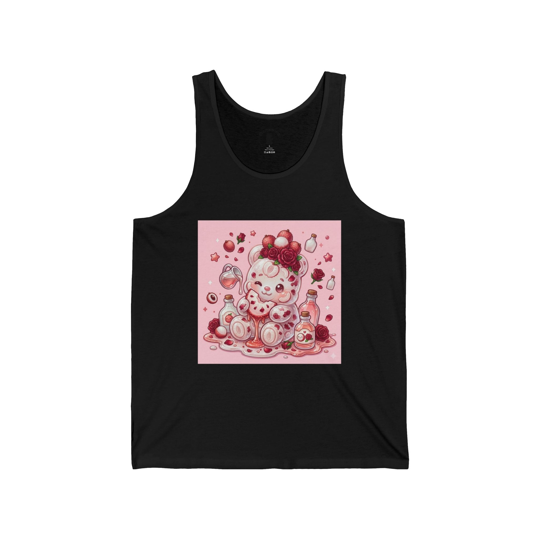 Fresh Lychee Berry, Exotic Gooey Gummy Bear- Kawaii Graphic Tank Top