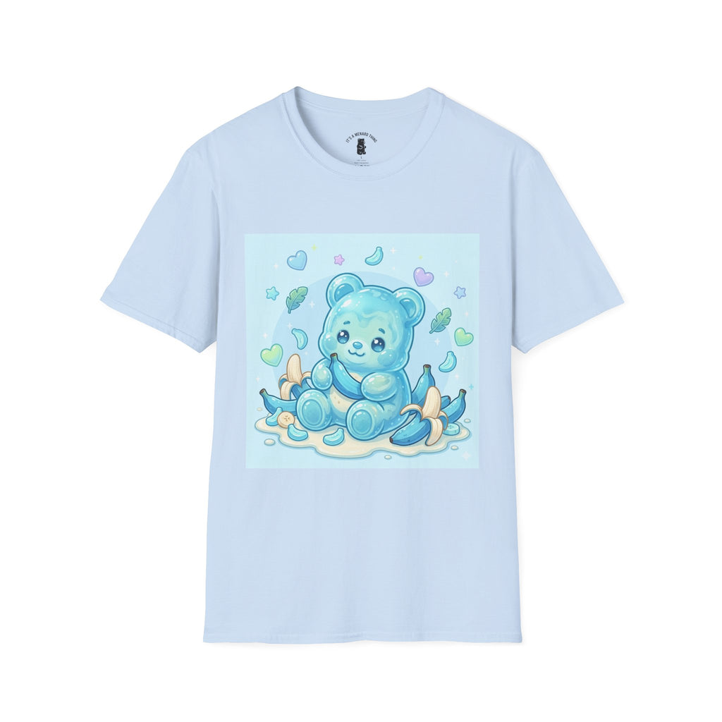 Exotic Blue Java Banana Baby Oozy Bear Friend- Kawaii Graphic Shirt