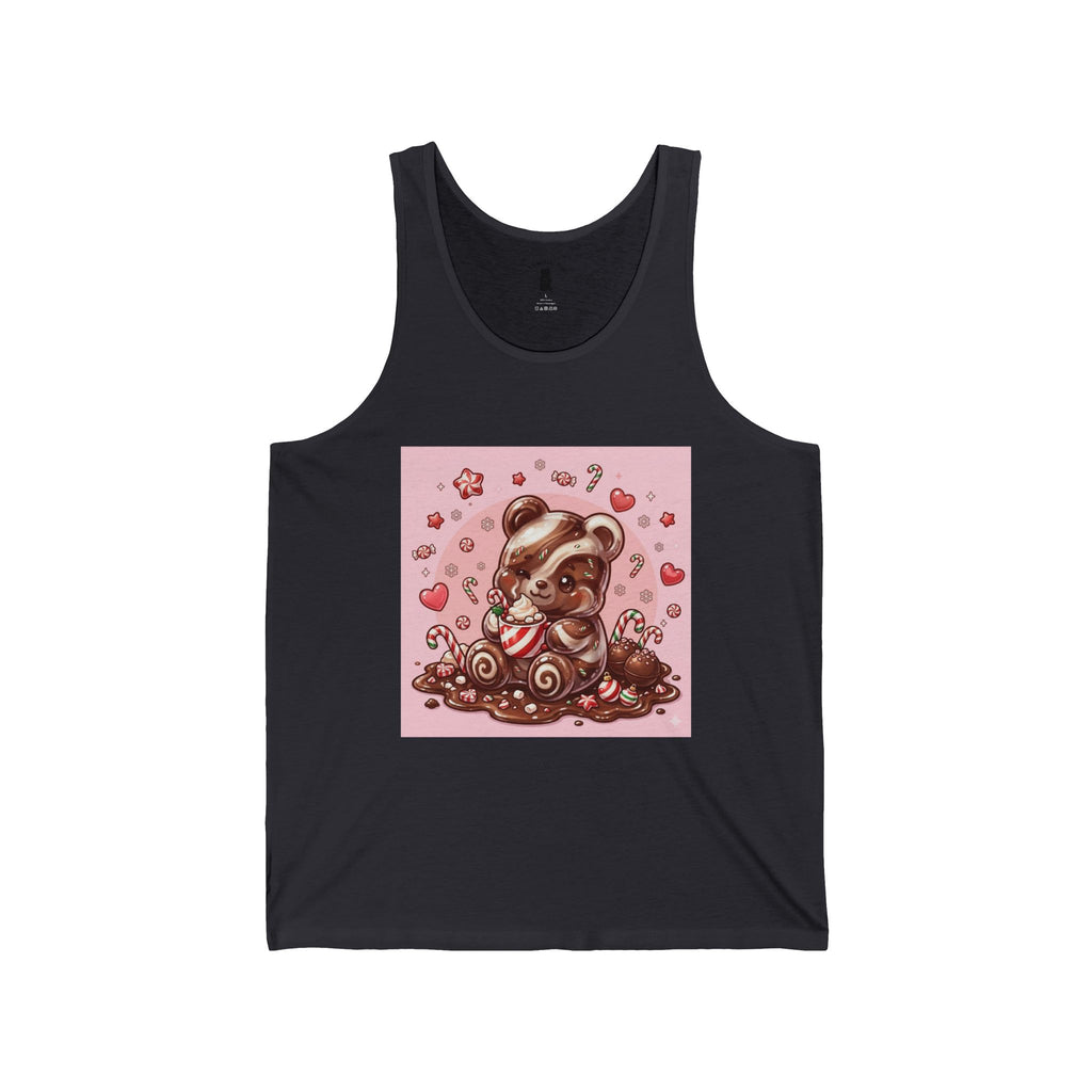 Peppermint Hot Chocolate, Gooey Gummy Bear- Kawaii Graphic Tank Top