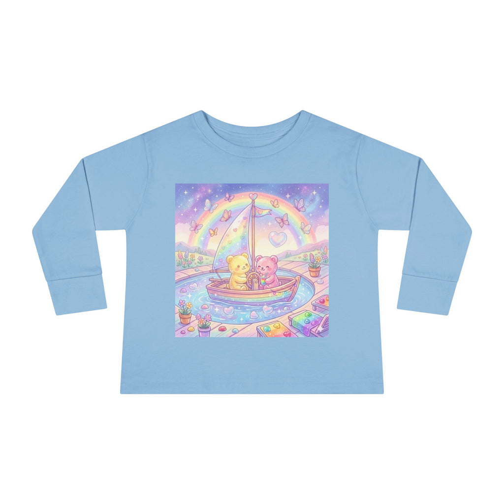 Sail Boating Time, Oozy Bear Dou Friends- Graphic Long Sleeve Shirt