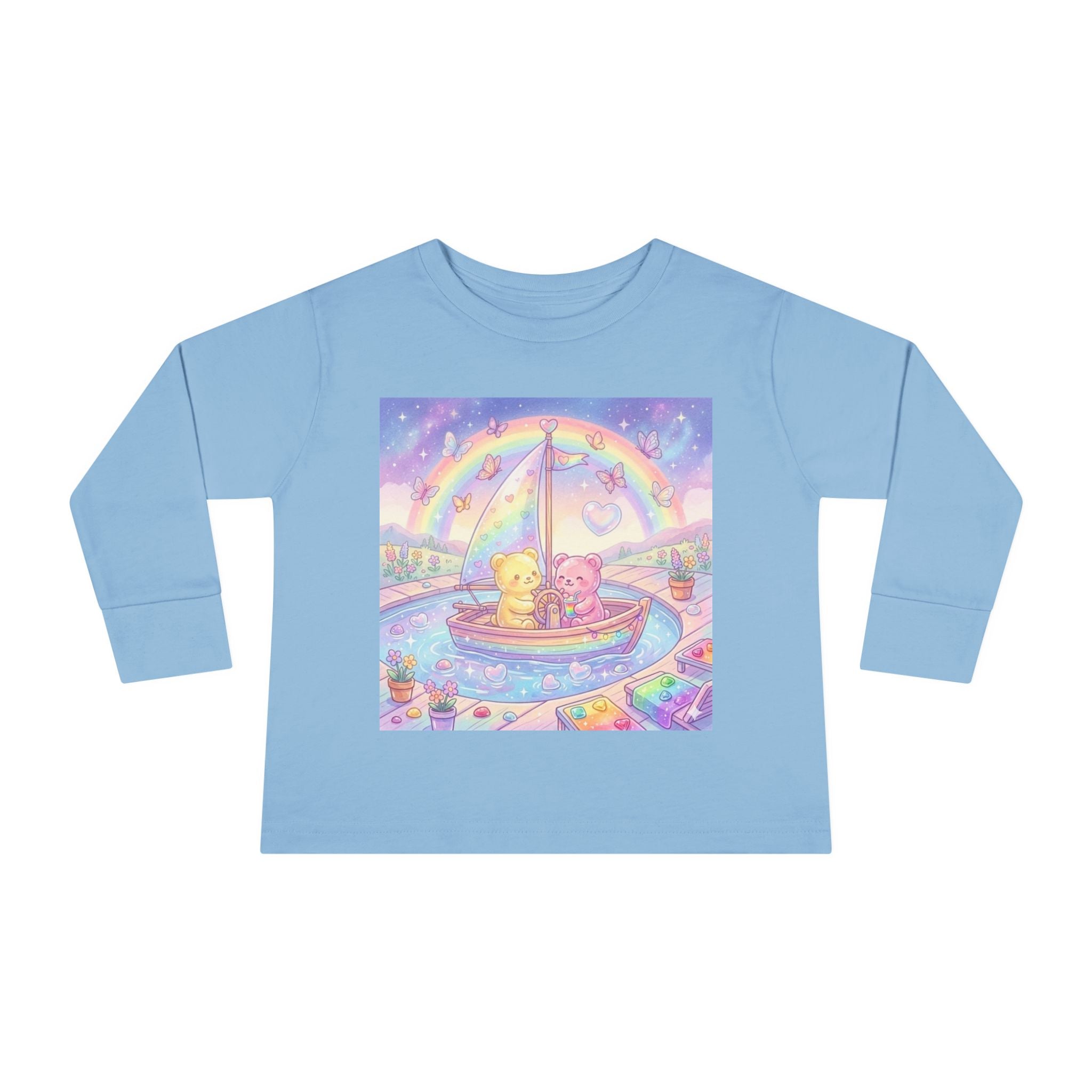 Sail Boating Time, Oozy Bear Dou Friends- Graphic Long Sleeve Shirt