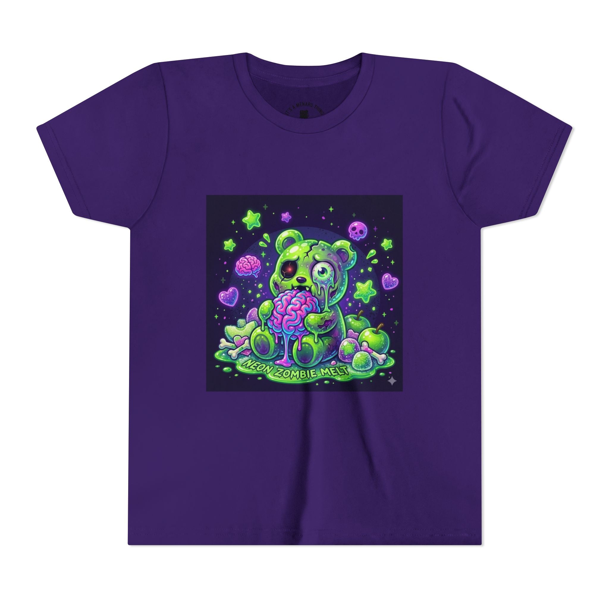 Neon Zombie Gooey Gummy Bear Graphic Tee