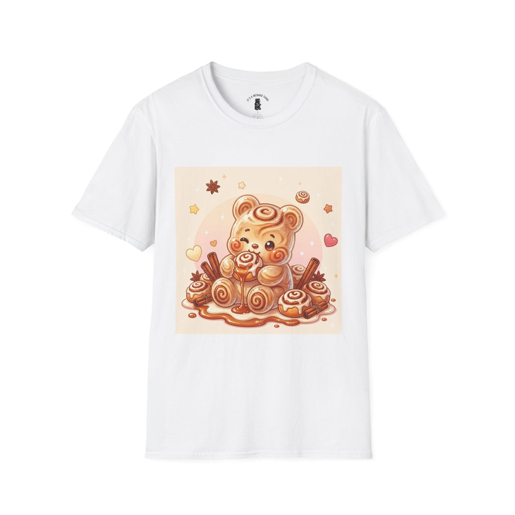 Warm Fresh Baked Cinnamon Rolls, Frosted Gooey Gummy Bears — Cute Cozy Graphic Tee
