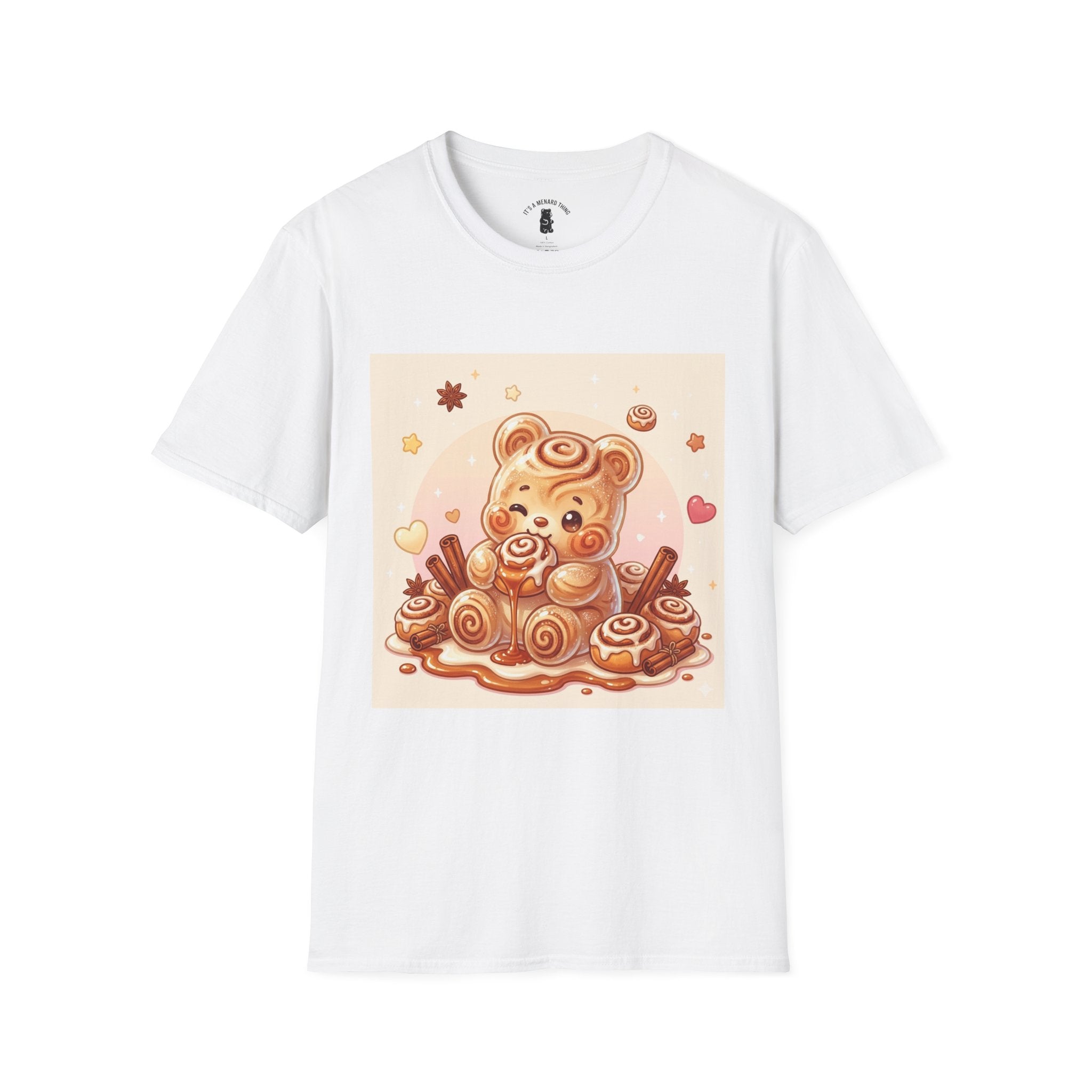 Warm Fresh Baked Cinnamon Rolls, Frosted Gooey Gummy Bears — Cute Cozy Graphic Tee