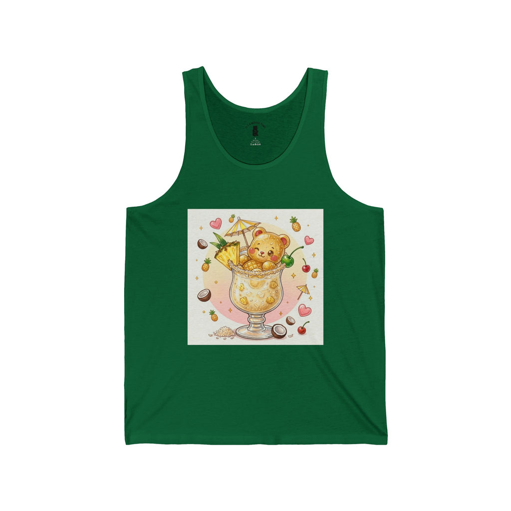 Pina Colita Special, Yellow Boozy Gooey Gummy Bear— Kawaii Graphic Tank