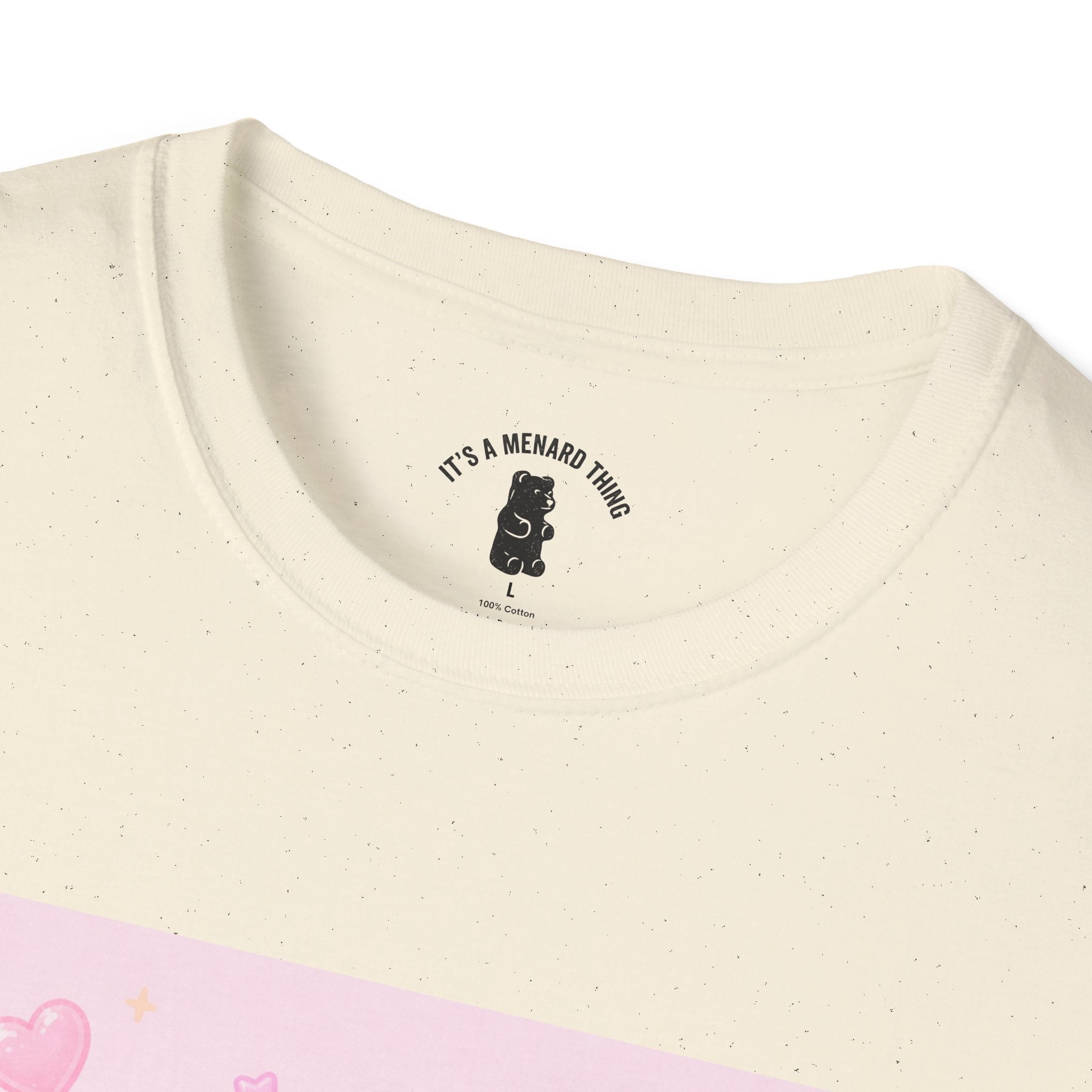 Vanilla Milkshake Gooey Gummy Cartoon T-Shirt — Pastel Aesthetic Tee