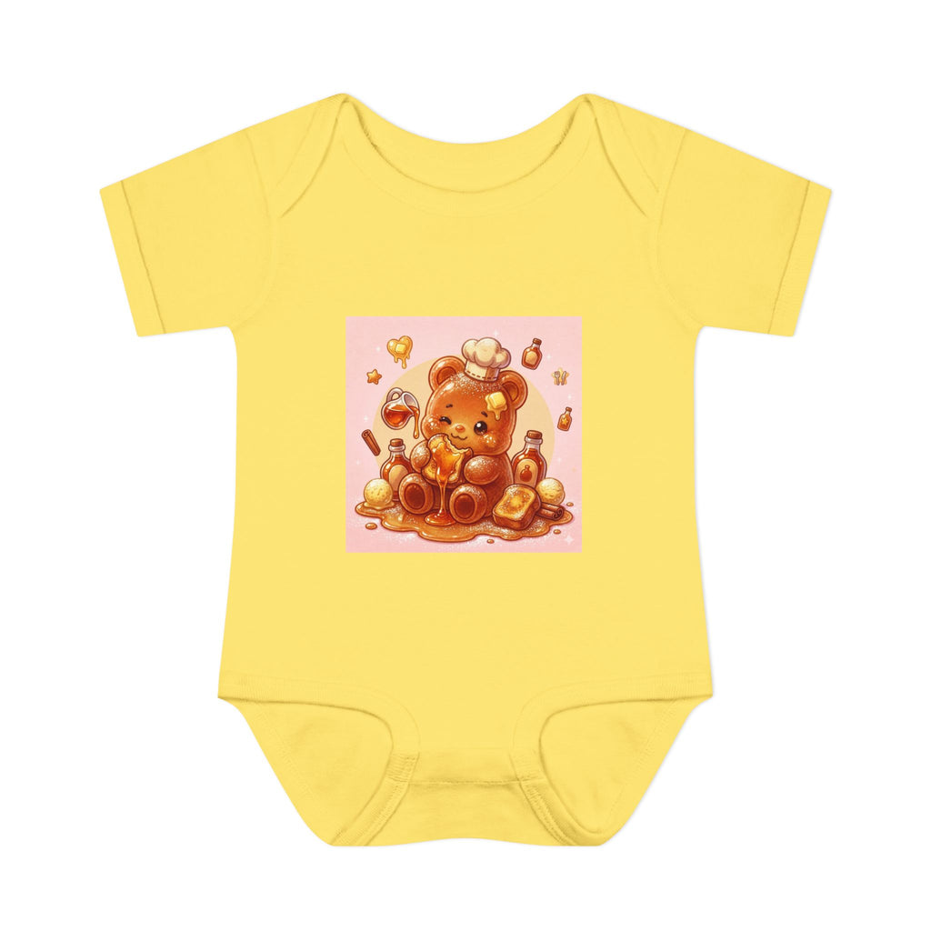 French Toast Gooey with Syrup Gummy Bear & Hearts Design