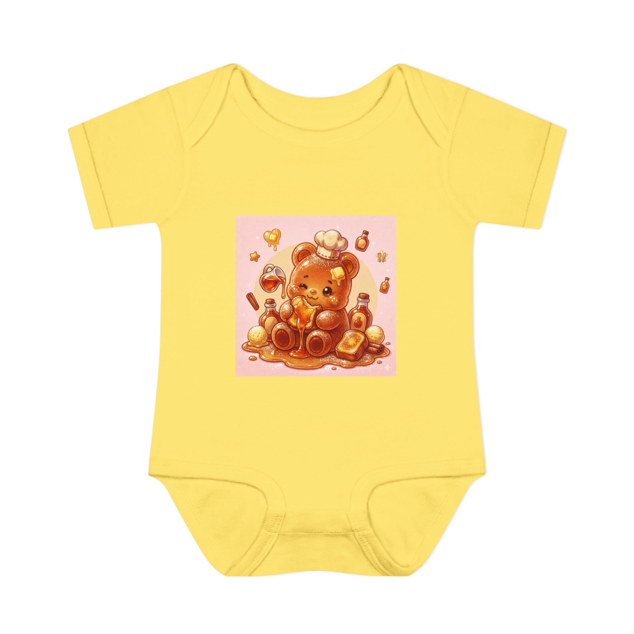 French Toast Gooey with Syrup Gummy Bear & Hearts Design
