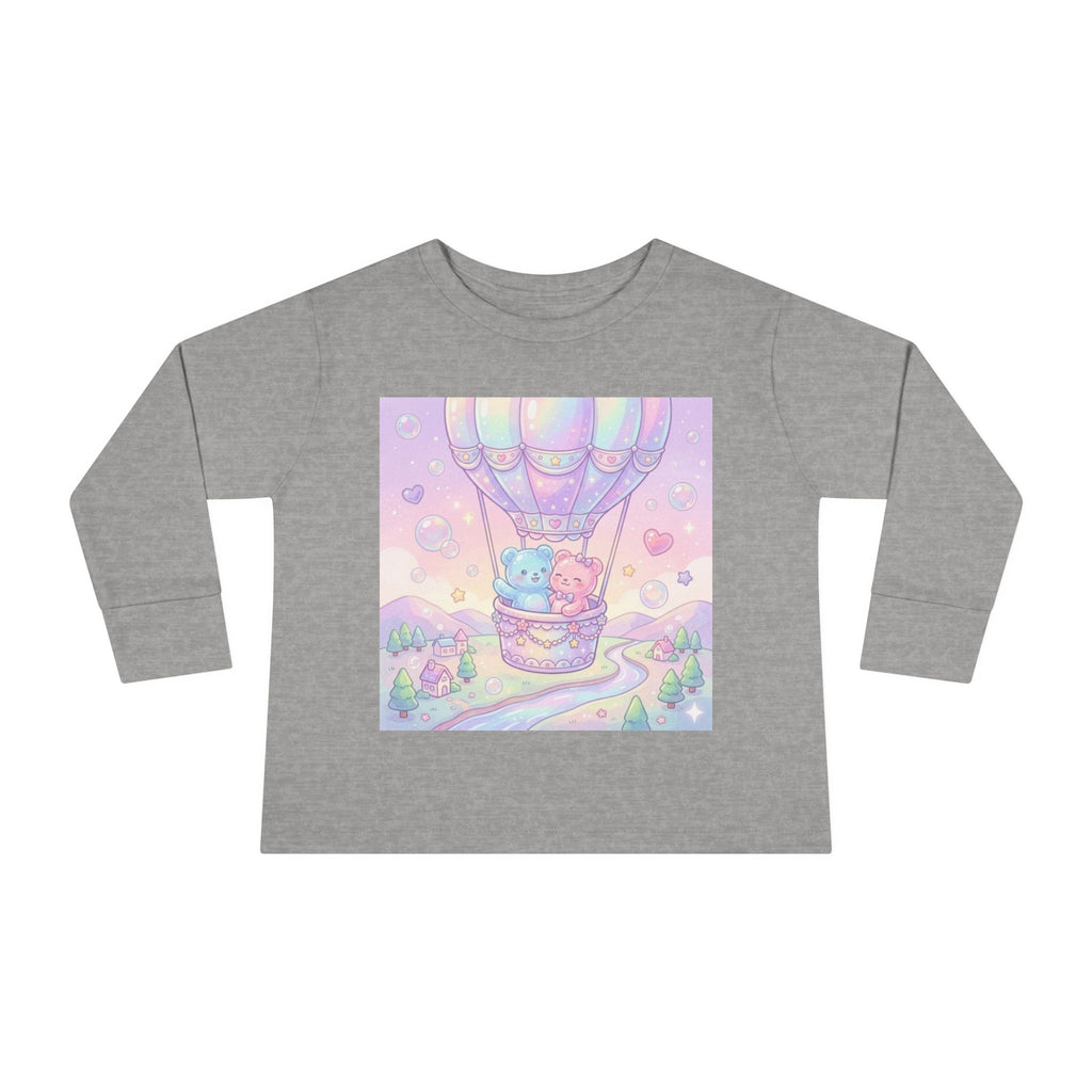 Hot Air Balloon Adventure, Oozy Bear Gummy Friends- Graphic Long Sleeve Shirt