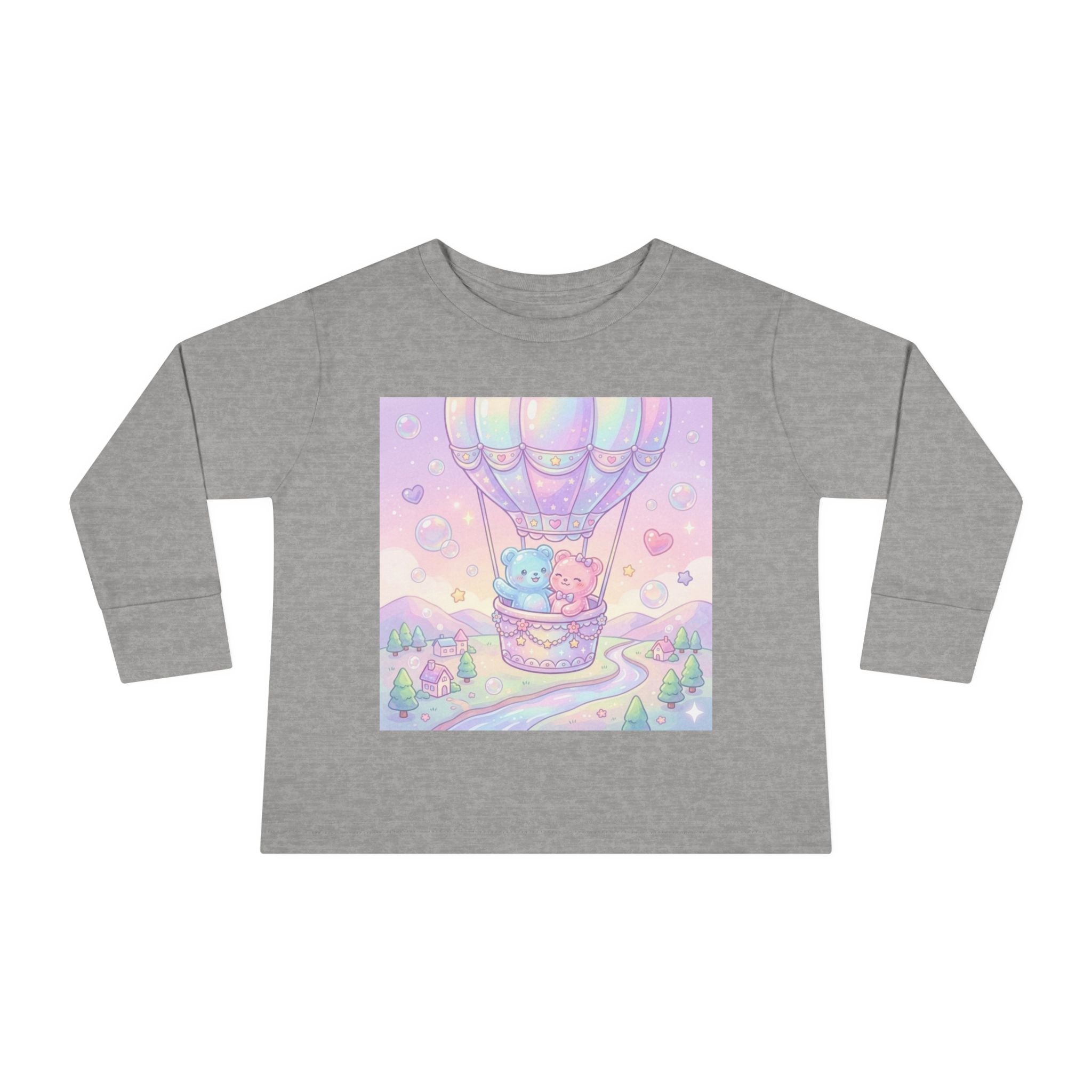 Hot Air Balloon Adventure, Oozy Bear Gummy Friends- Graphic Long Sleeve Shirt