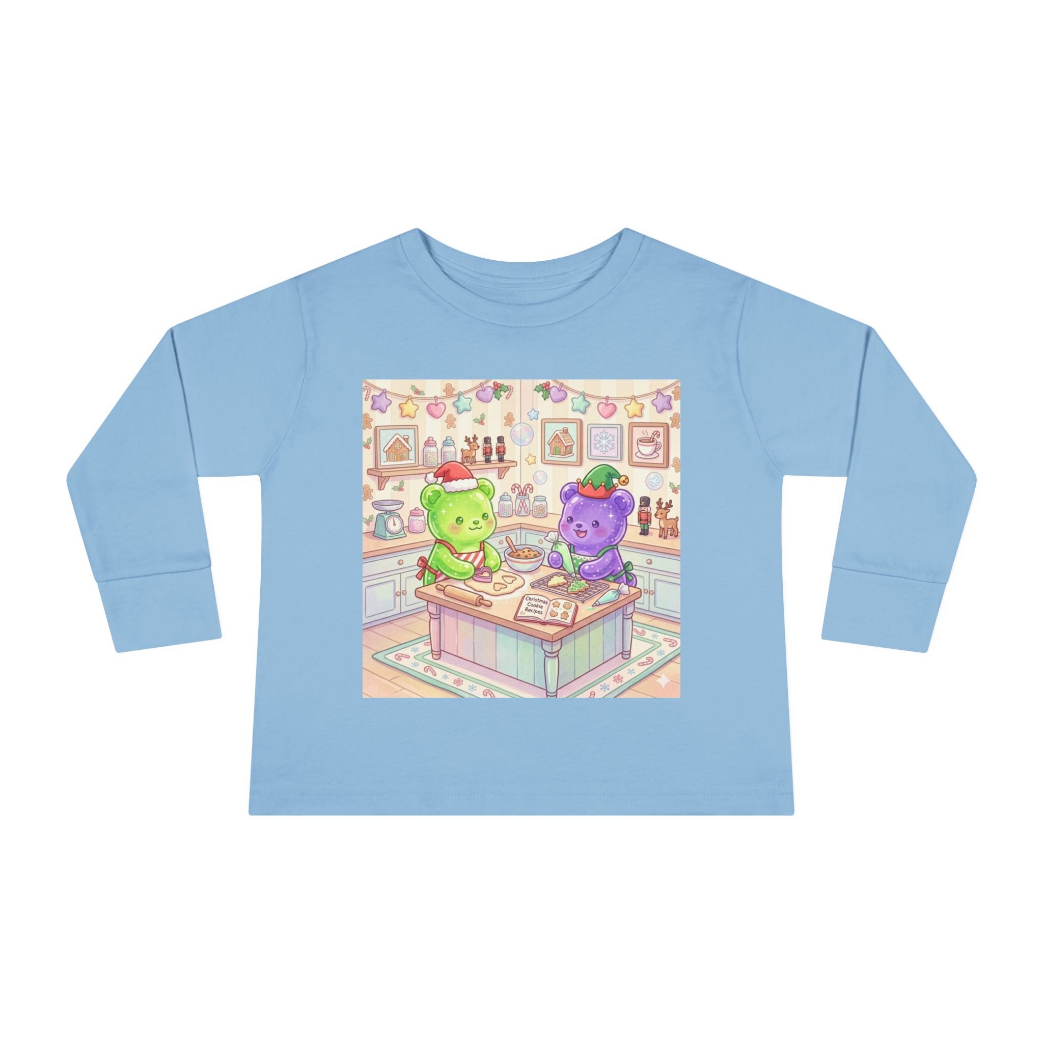 Little Holiday Bakers, Oozy Bear Gummy Friends- Graphic Long Sleeve Shirt