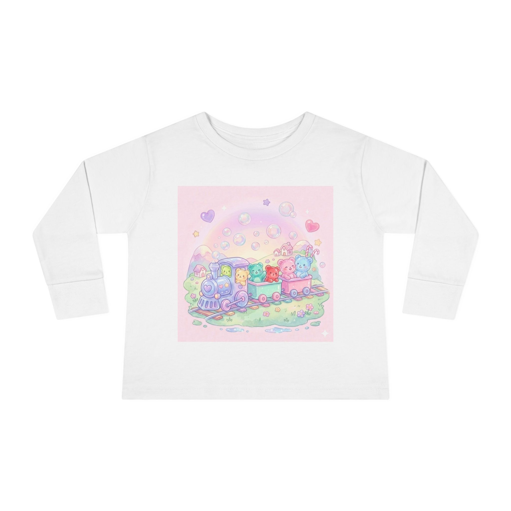 Choo-Choo Train with Friends, Oozy Bear Gummy Fun Trip- Graphic Long Sleeve Shirt