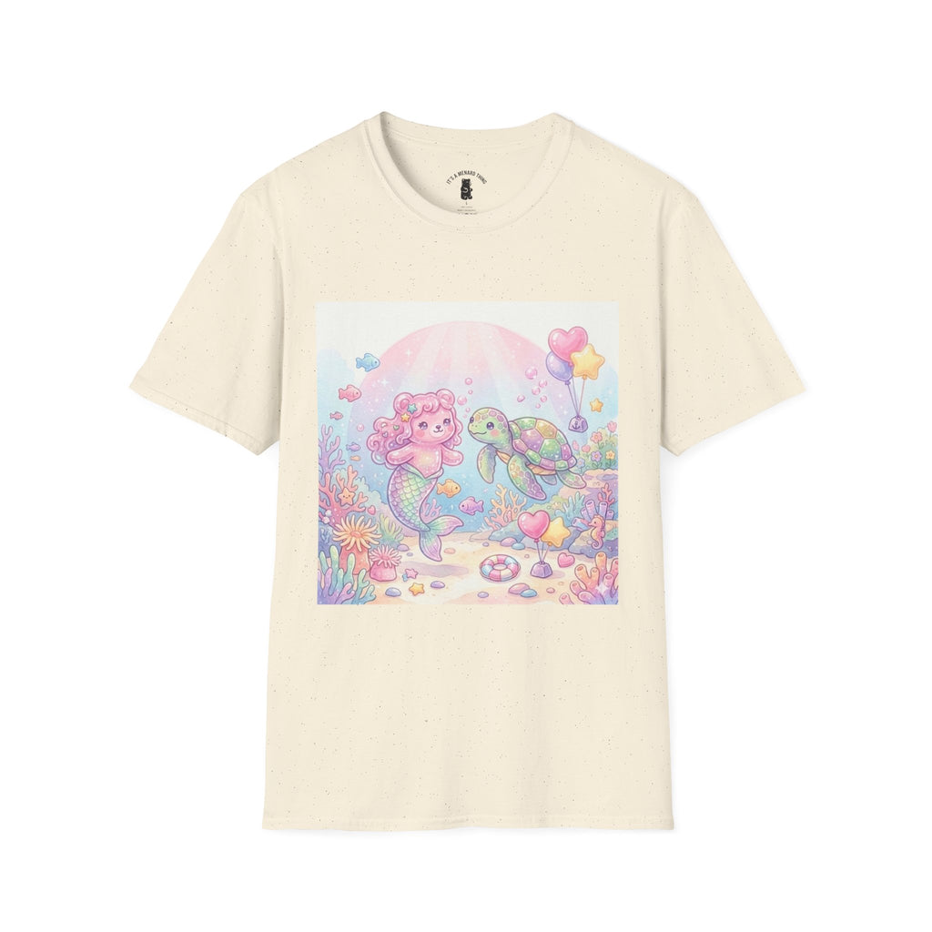Pink Gummy Mermaid & Turtle friend, Gooey Gummy Freinds- Kawaii Graphic T-Shirt