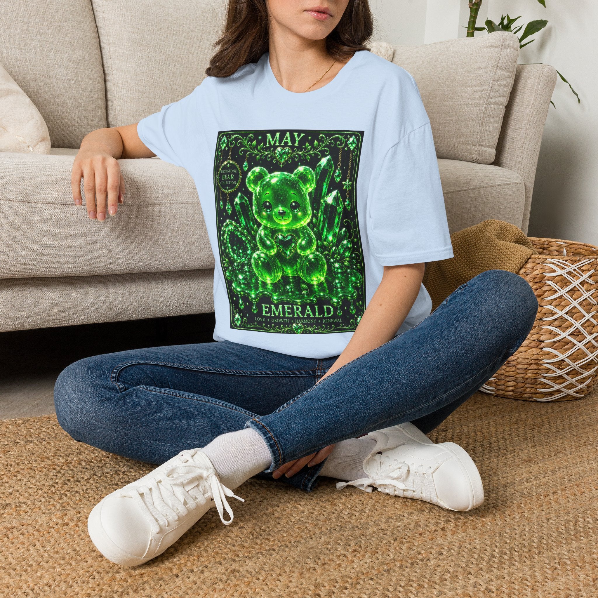 May, Emerald Birthstone Oozy Bear Gummy Special Addition- Graphic Shirt