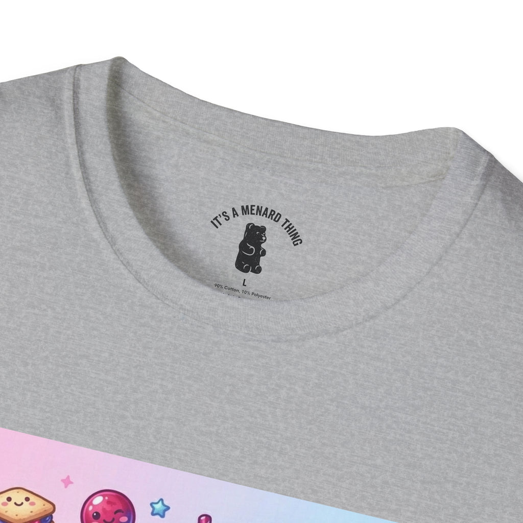 Hibiscus and Mixed Berry Jam, Exotic fruit Flower Gooey Gummy — Kawaii Illustrated T-Shirt