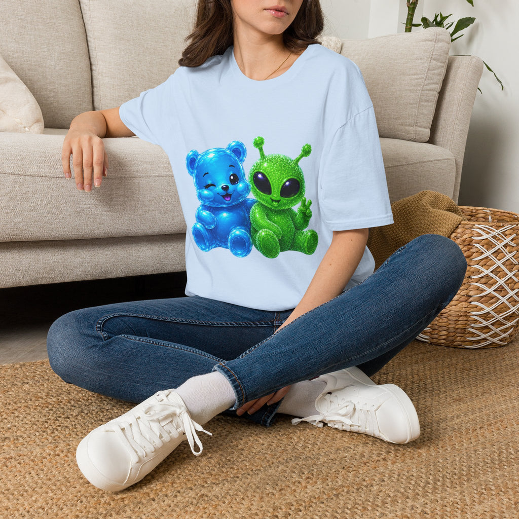 We Come in Peace, Oozy Bear & Alien Special Addition- Graphic Shirt