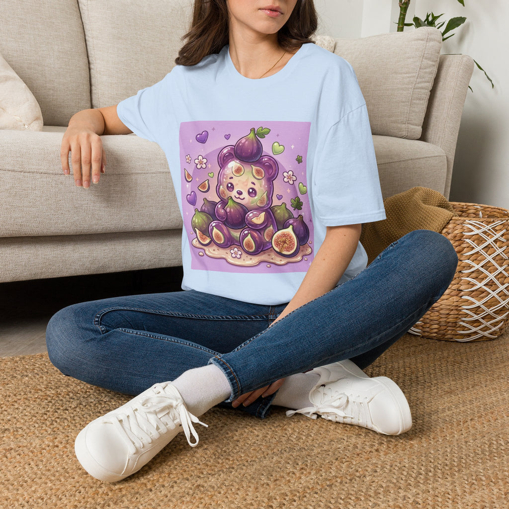 Delicious Ripe Fig, Exotic Oozy Gummy Bear Friend — Kawaii Fruit Design