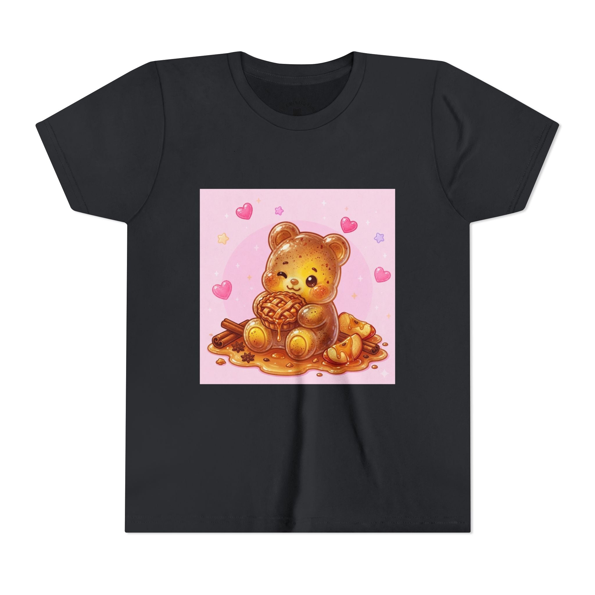 Warm Apple Cinnamon Pie Gooey Gummy Bear Hearts Youth Tee