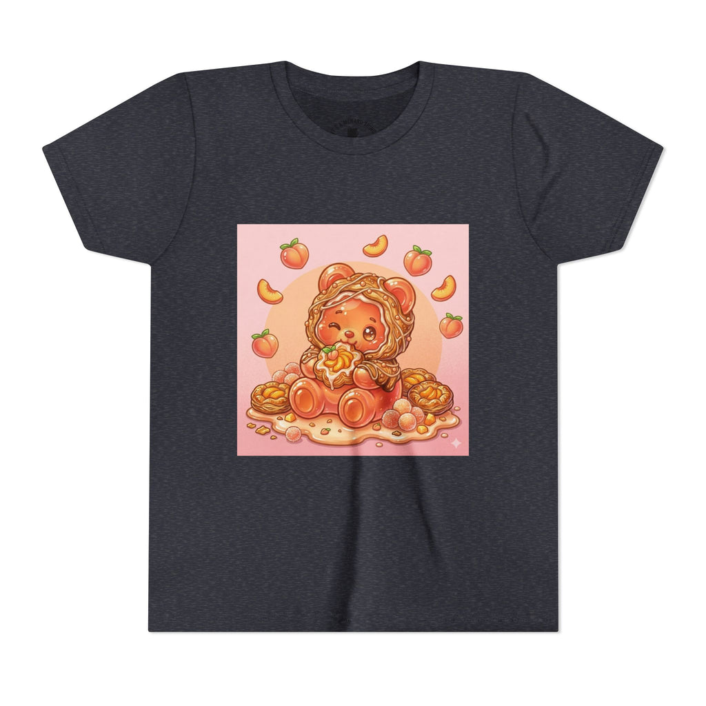 Peach Danish Bear Graphic Shirt for Kids