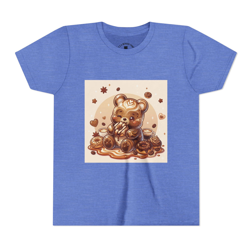 Coffee & Donuts Gooey Gummy Bear Graphic Kids Shirt