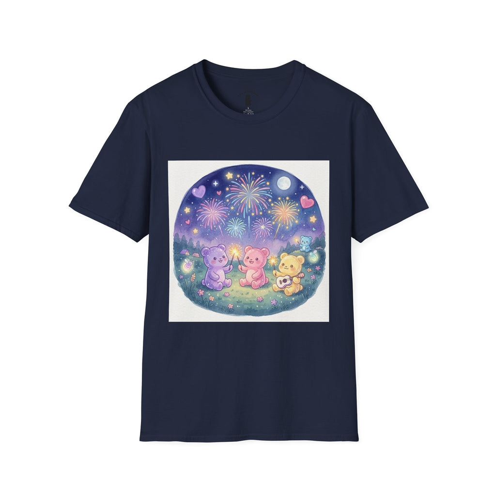 Firework wonder, Gooey Gummy bear Friends- Kawaii Graphic T-Shirt