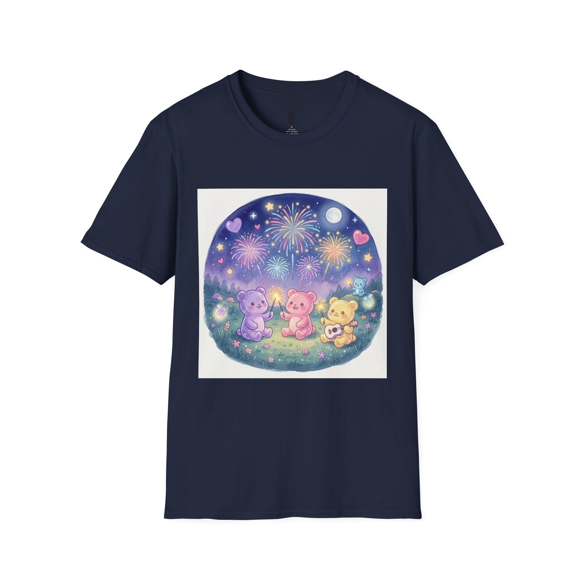 Firework wonder, Gooey Gummy bear Friends- Kawaii Graphic T-Shirt