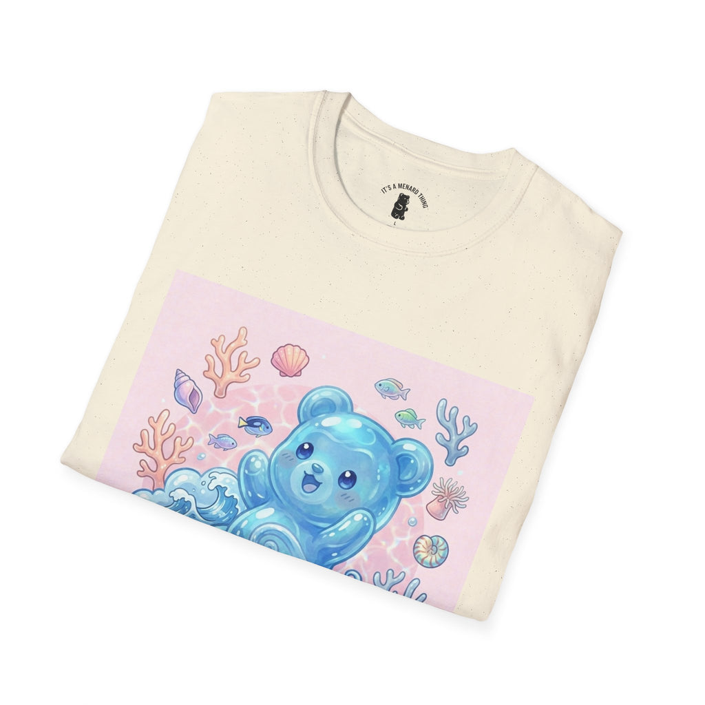 Elemental, Ocean Blue Water Gooey Gummy Bear — Kawaii Graphic Tee