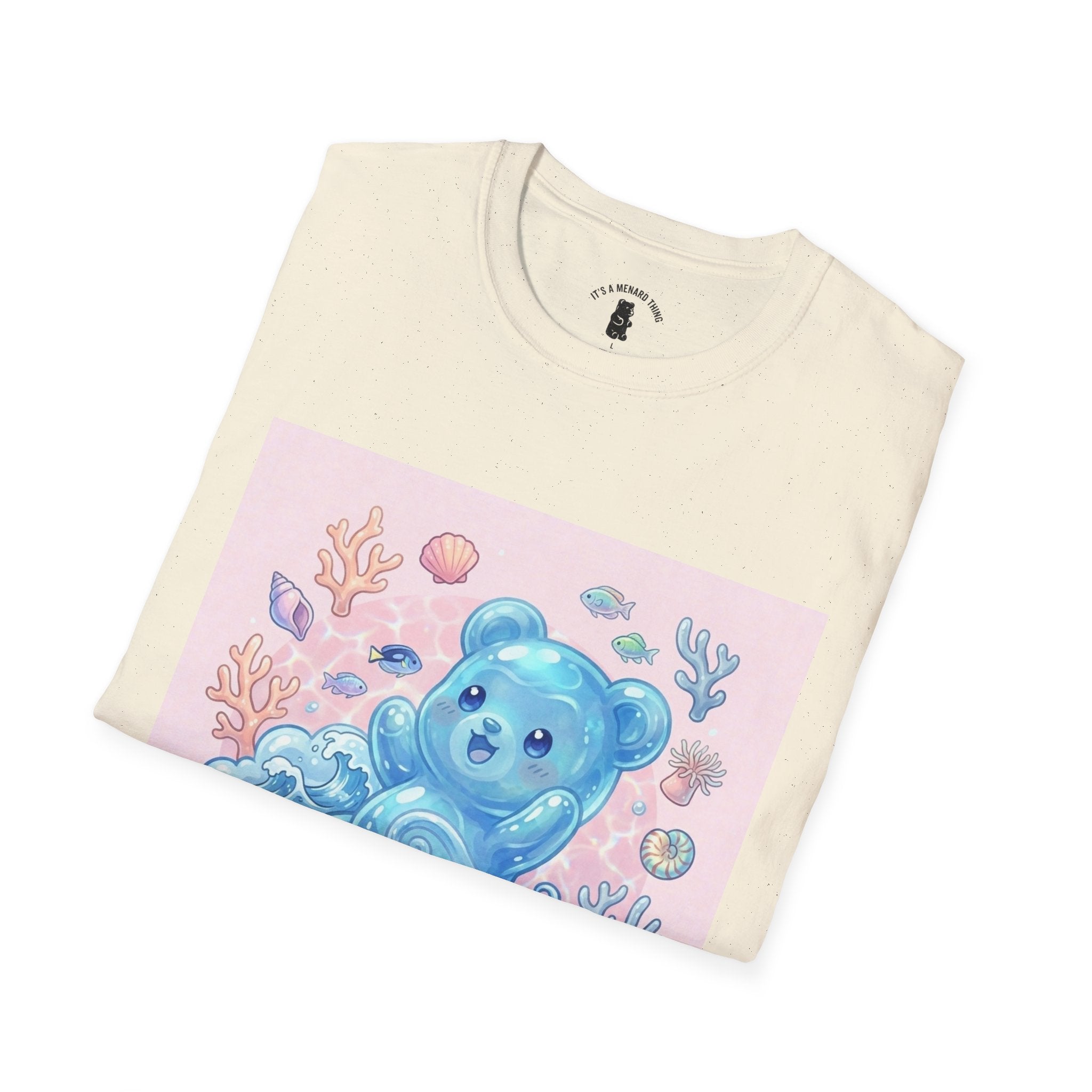 Elemental, Ocean Blue Water Gooey Gummy Bear — Kawaii Graphic Tee