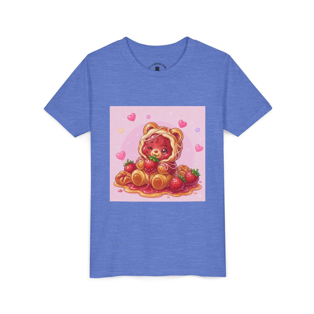 Strawberry Danish Gooey Gummy Bear Graphic Kids T‑Shirt