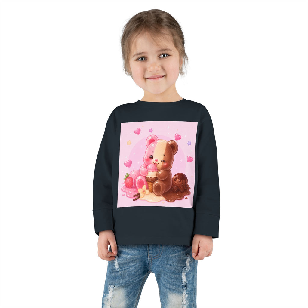 Neapolitan Ice Cream Special, Oozy Bear Gummy Friend- Kids Long Sleeve Shirt