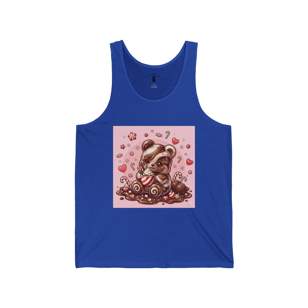 Peppermint Hot Chocolate, Gooey Gummy Bear- Kawaii Graphic Tank Top
