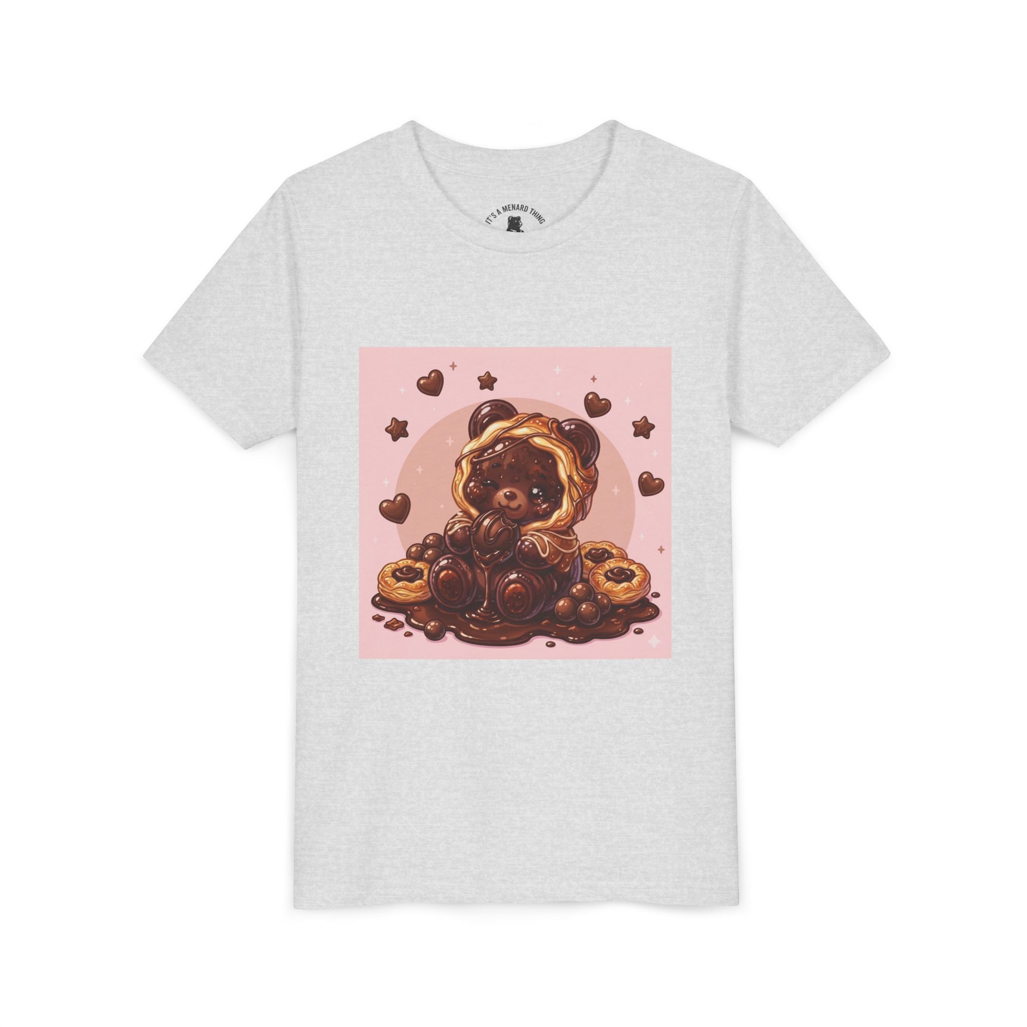Chocolate Danish Gooey Gummy Bear Cute Kids Shirt