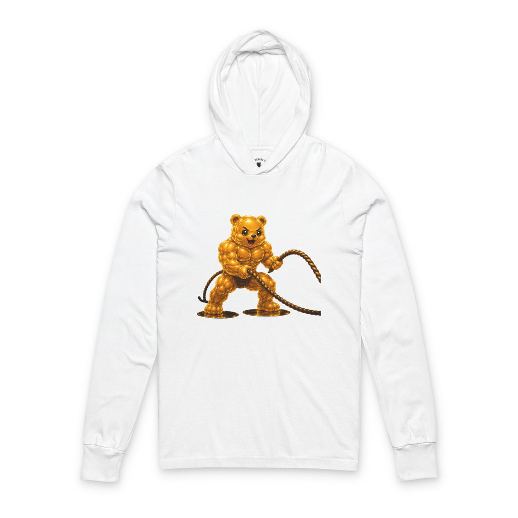 Rope Workout Training, Golden Oozy Buff Bear Gummy Gym Addition- Adult Workout Sweatshirt