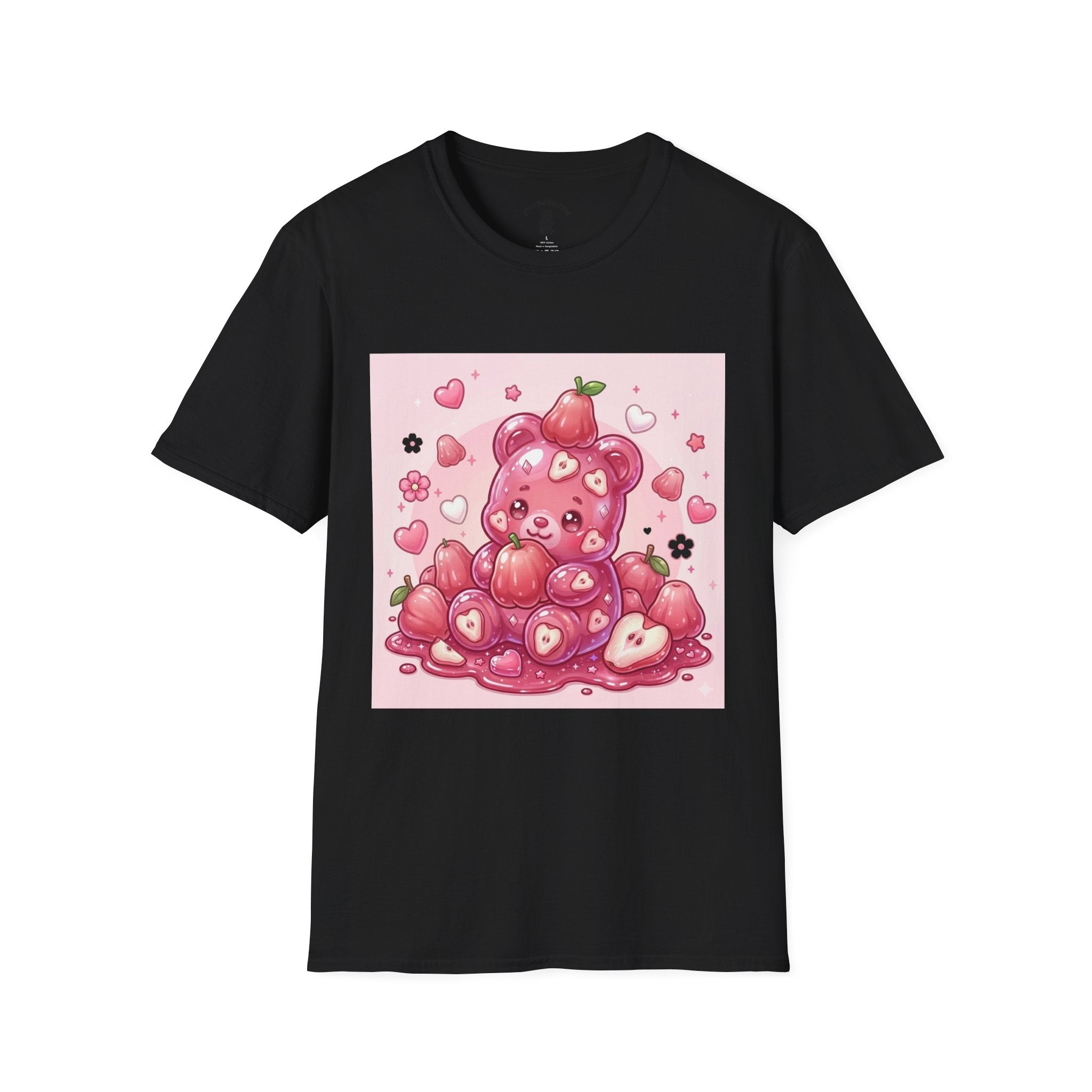 Beautiful Pink Rose Bell Apple, Exotic Oozy Gummy Bear — Cute Graphic Shirt