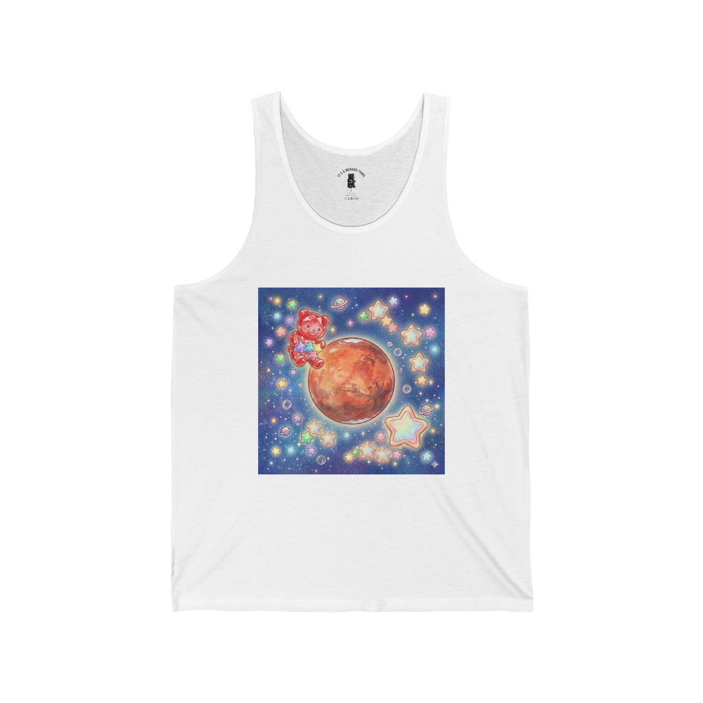 Take me To Mars Home, Special Crystal Red Gooey Gummy Bear— Kawaii Graphic Design