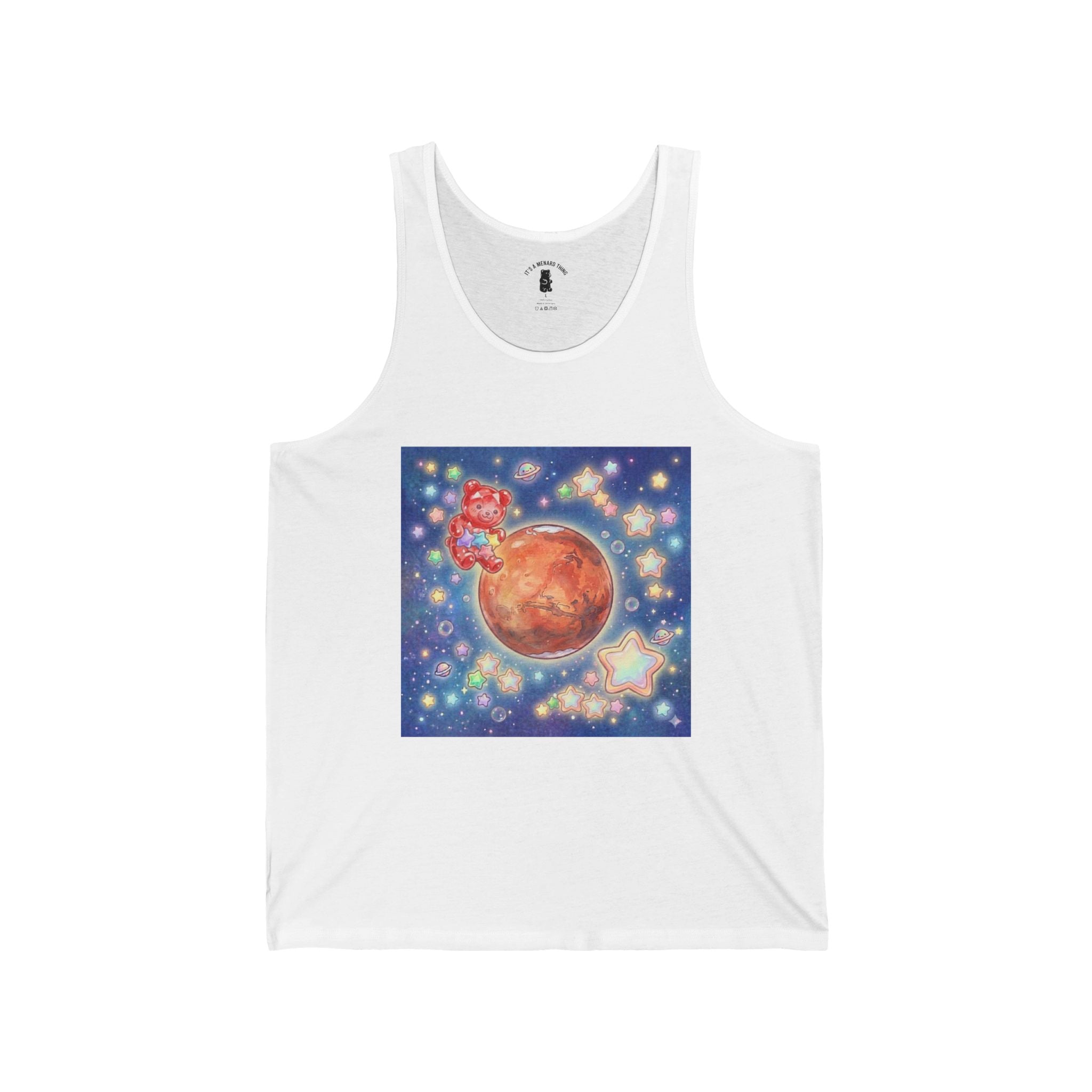 Take me To Mars Home, Special Crystal Red Gooey Gummy Bear— Kawaii Graphic Design