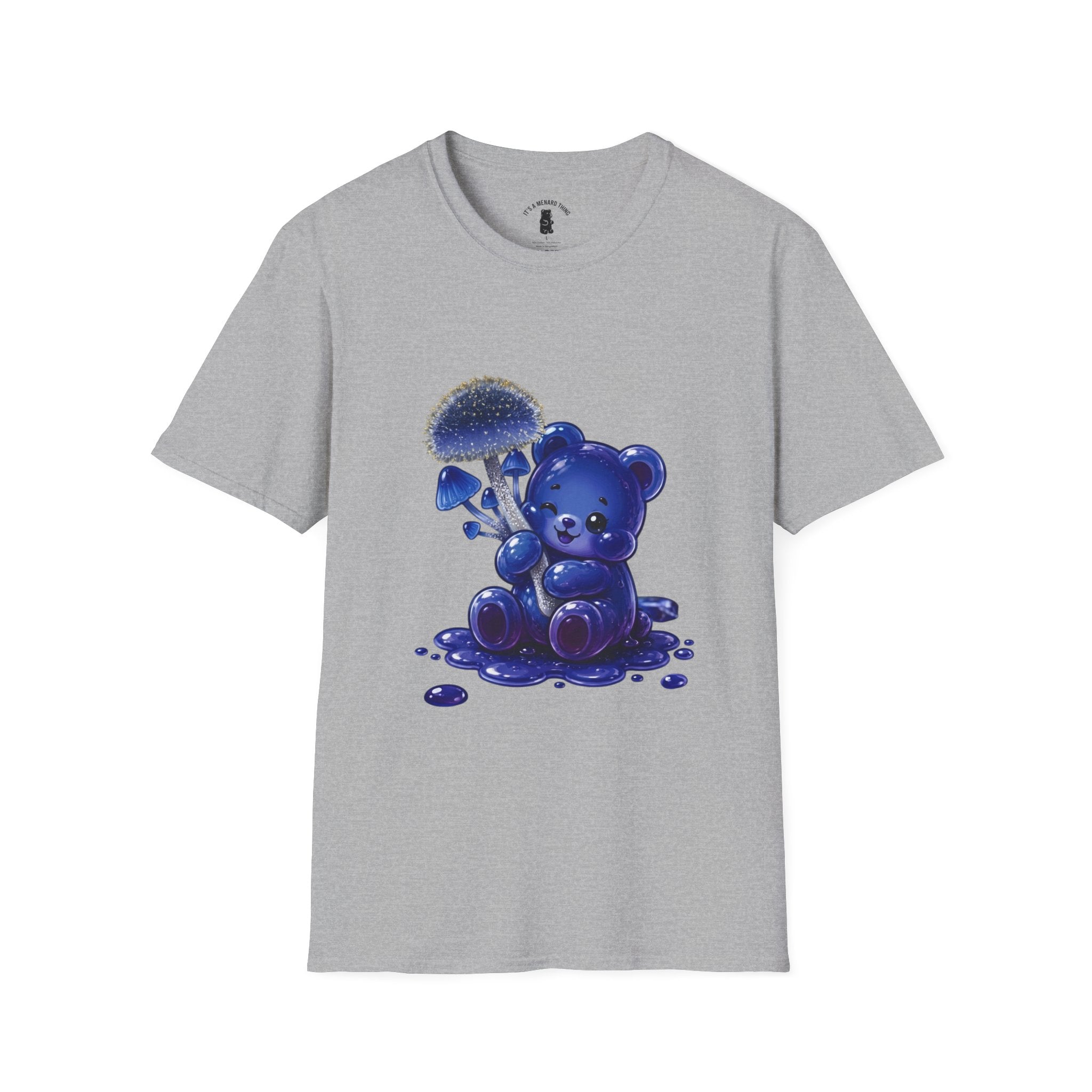 Special Small Blue Mushroom, Oozy Bears Gummy Friend- Graphic Shirt